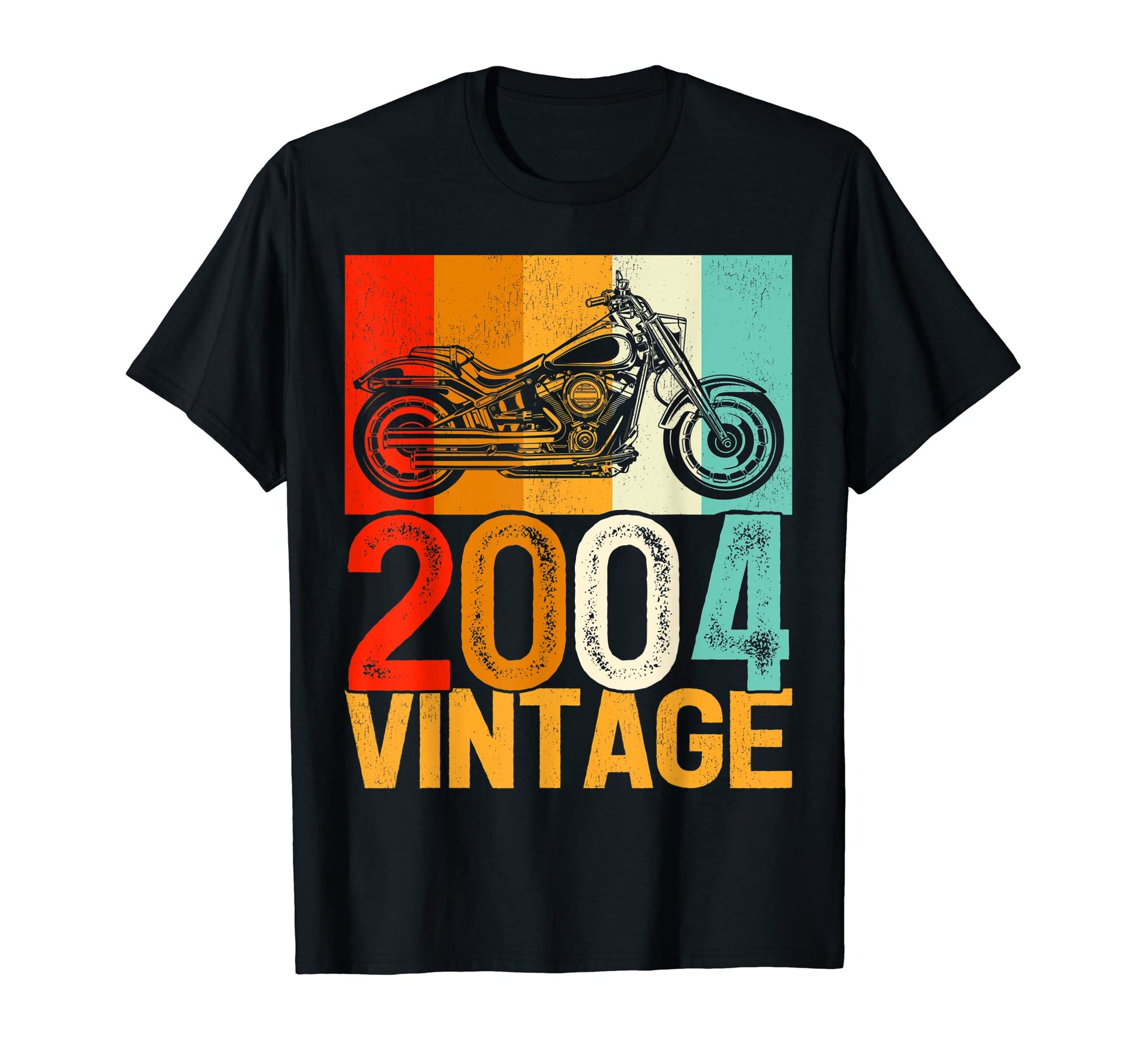 18 Years Old Motorcycle 2004 18Th T-Shirt - Minimalist Print for Adults - T-Shirt, Sweatshirt, Hoodie