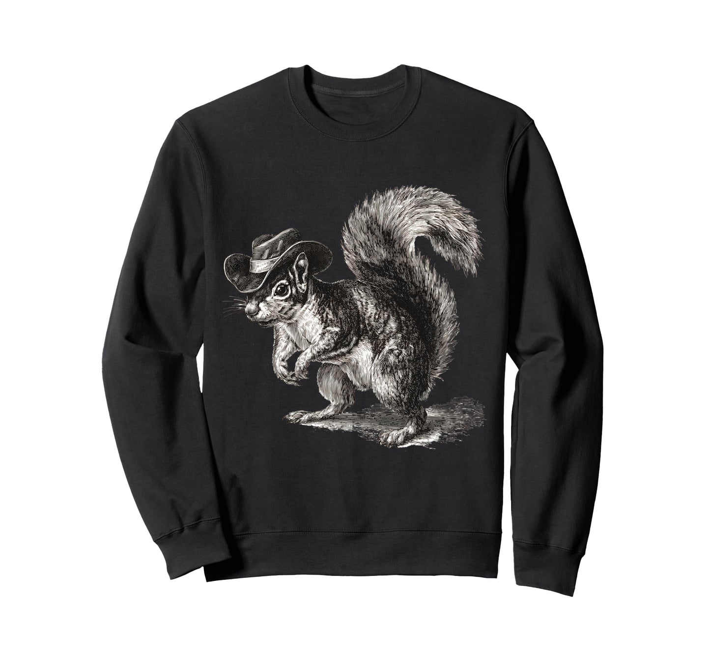 Country Cowboy Squirrel Rodeo Sweatshirt - Novelty Apparel for Adults - T-Shirt, Sweatshirt, Hoodie