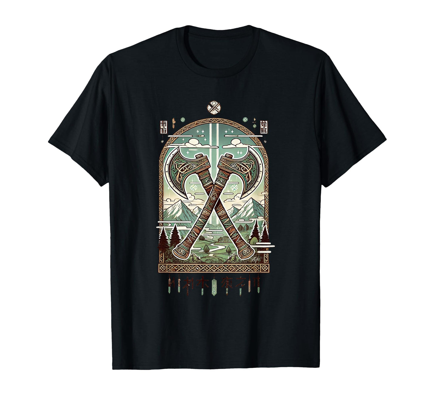 Anime Viking Axe Japanese Anime T-Shirt - Novelty Apparel Men Women - T-Shirt, Sweatshirt, Hoodie