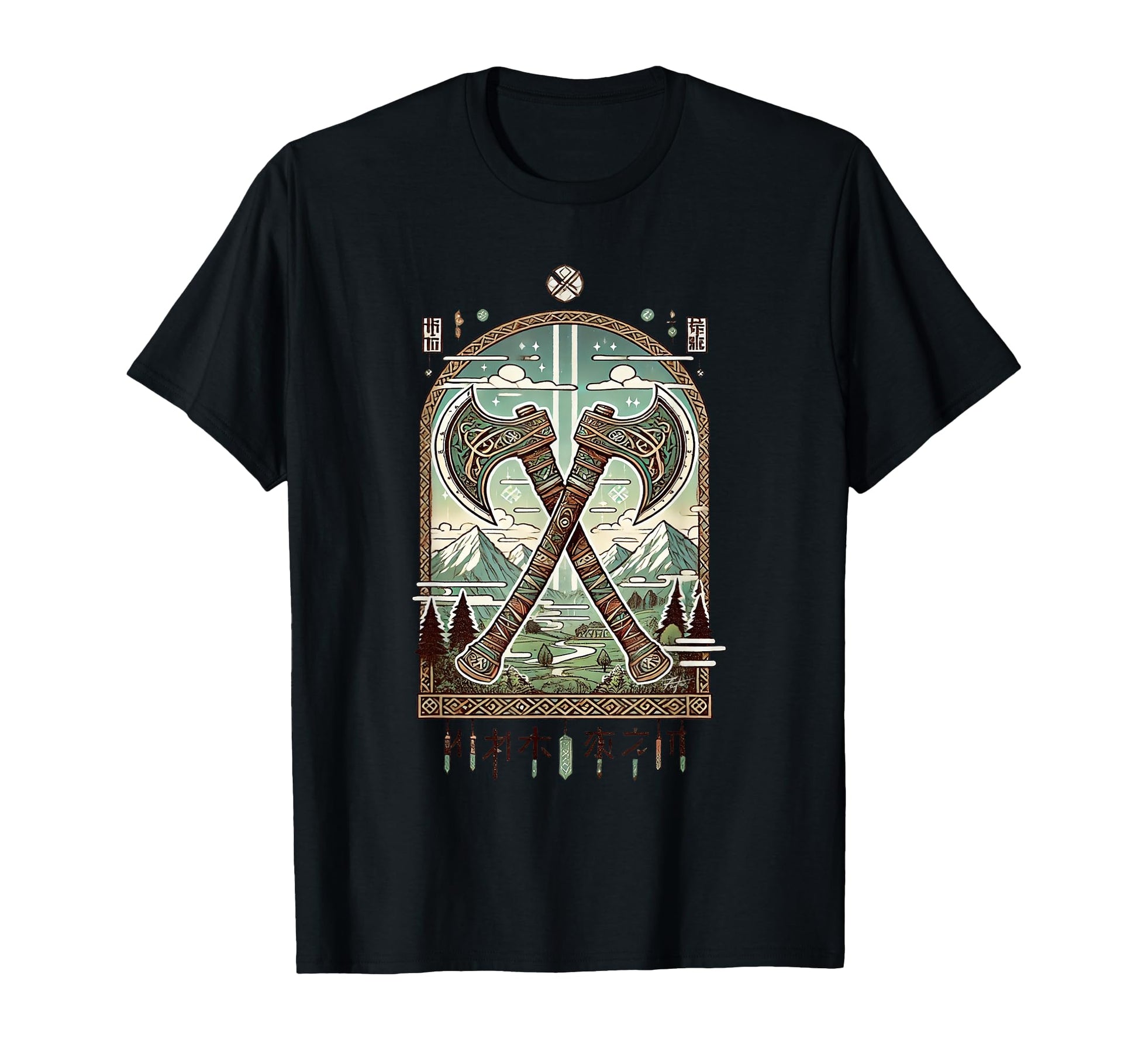 Anime Viking Axe Japanese Anime T-Shirt - Novelty Apparel Men Women - T-Shirt, Sweatshirt, Hoodie