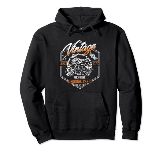 Birthday 1939 Gift Motorcycle 85 Hoodie - Fun Novelty Design for Adults - T-Shirt, Sweatshirt, Hoodie