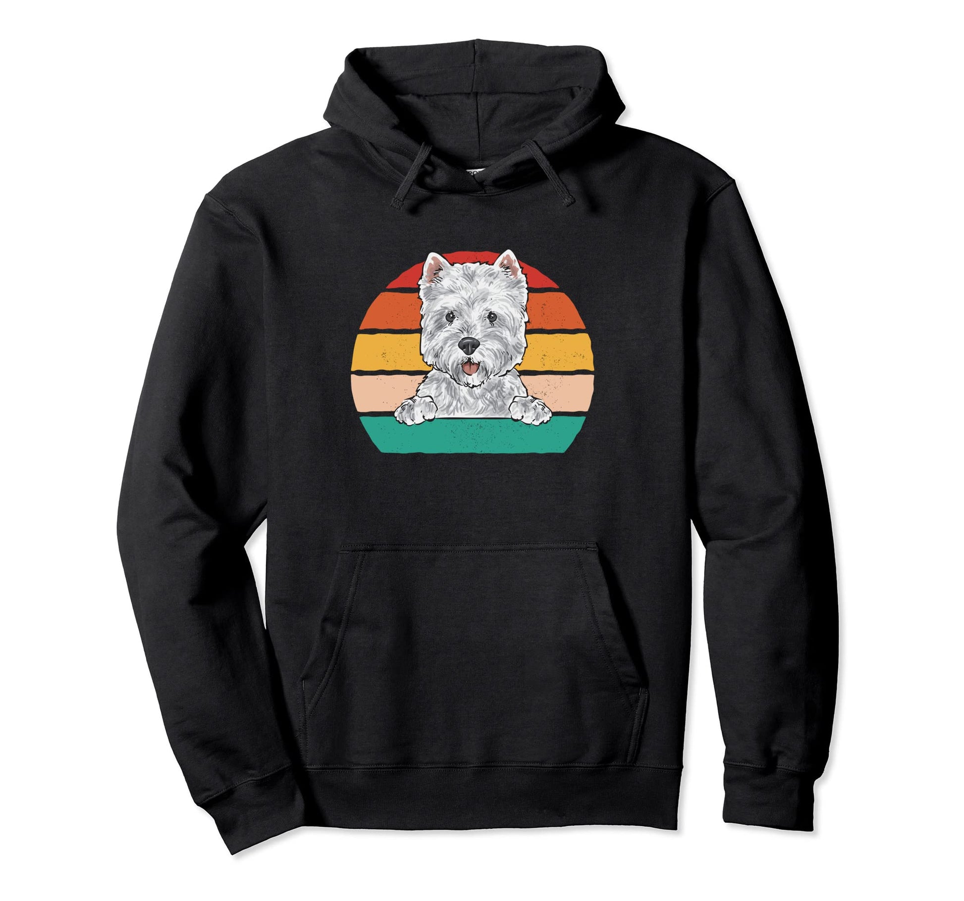 Westie West Highland White Terrier Hoodie - Casual Everyday Wear Unisex - T-Shirt, Sweatshirt, Hoodie