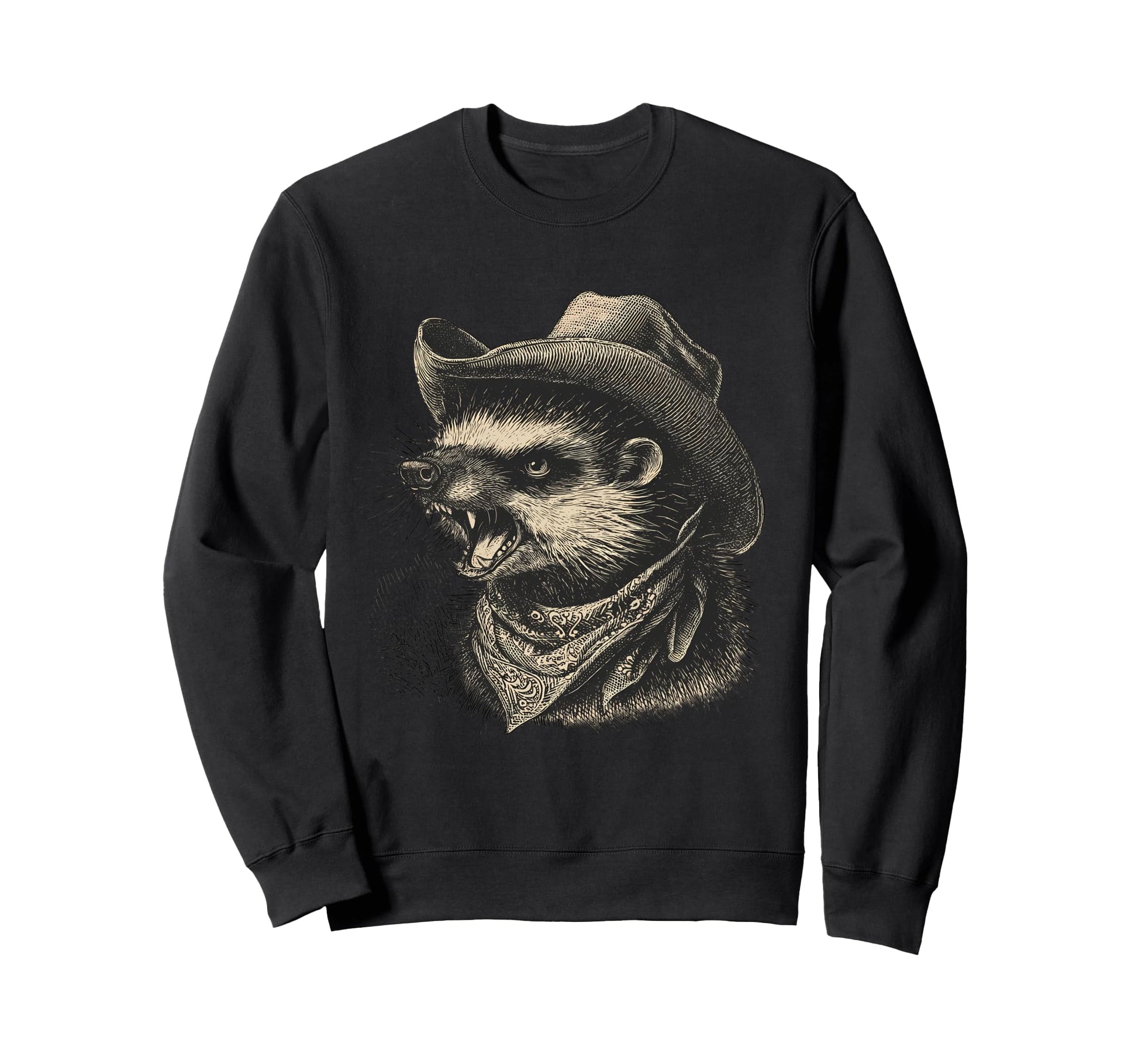 Country Cowboy Hedgehog Rodeo Sweatshirt - Casual Everyday Wear for Adults - T-Shirt, Sweatshirt, Hoodie
