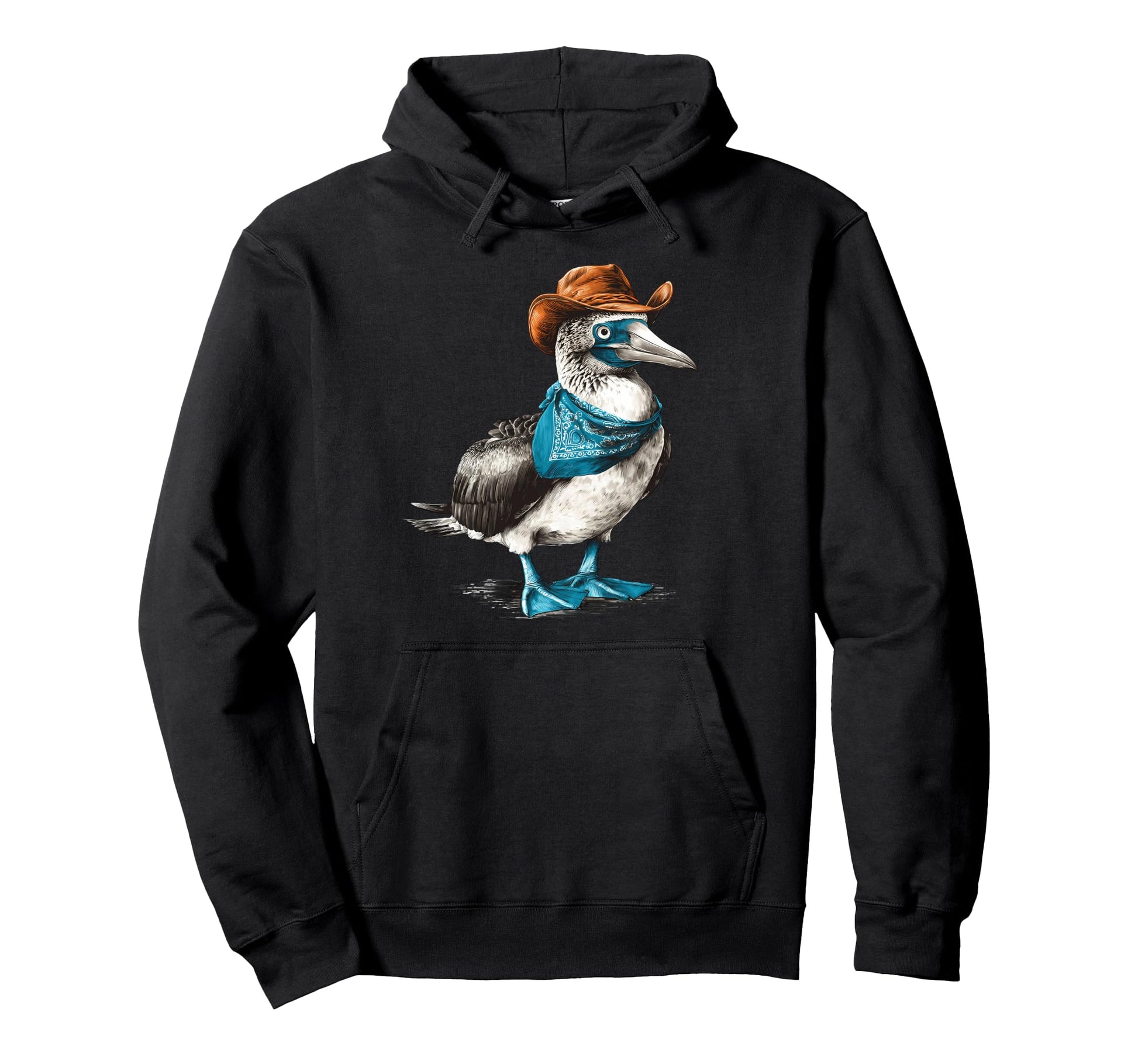 Blue Footed Booby Cowboy Cowgirl Western Hoodie - Graphic Print Men Women - T-Shirt, Sweatshirt, Hoodie
