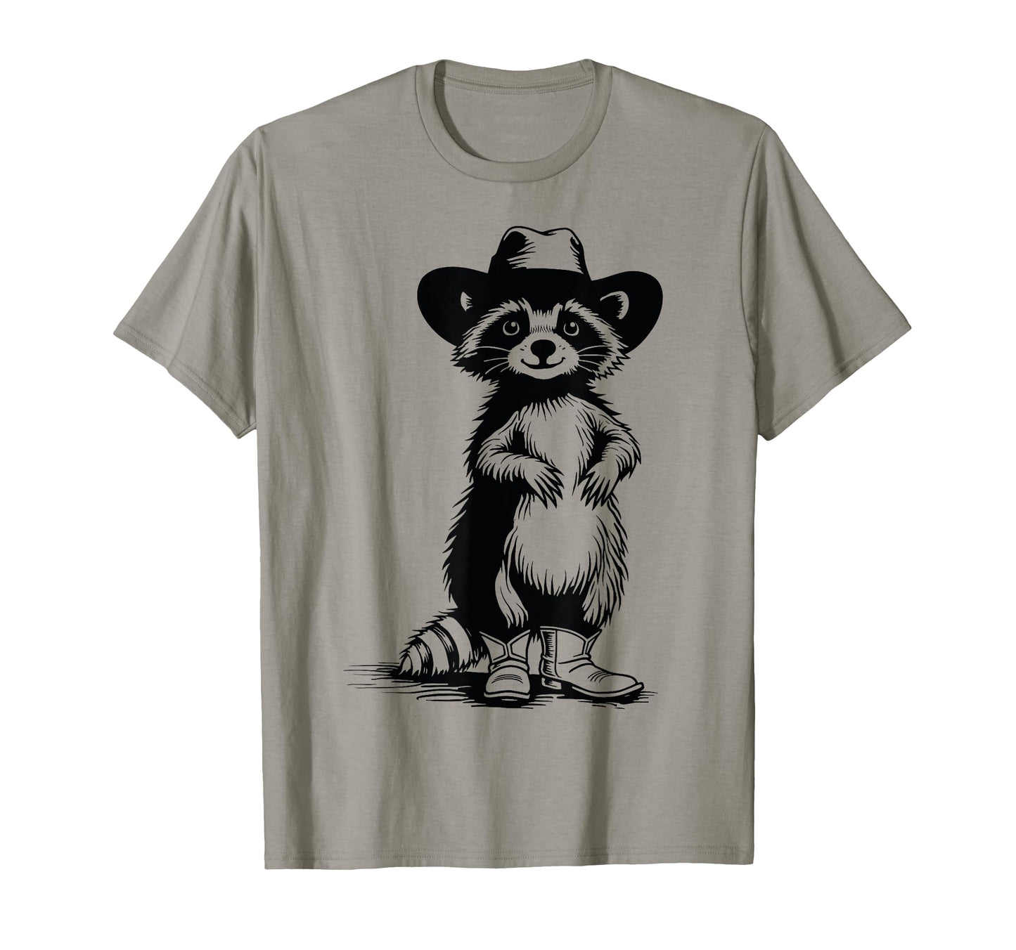 Raccoon Western Funny Cowboy Cowgirl T-Shirt - Streetwear Style for Adults - T-Shirt, Sweatshirt, Hoodie