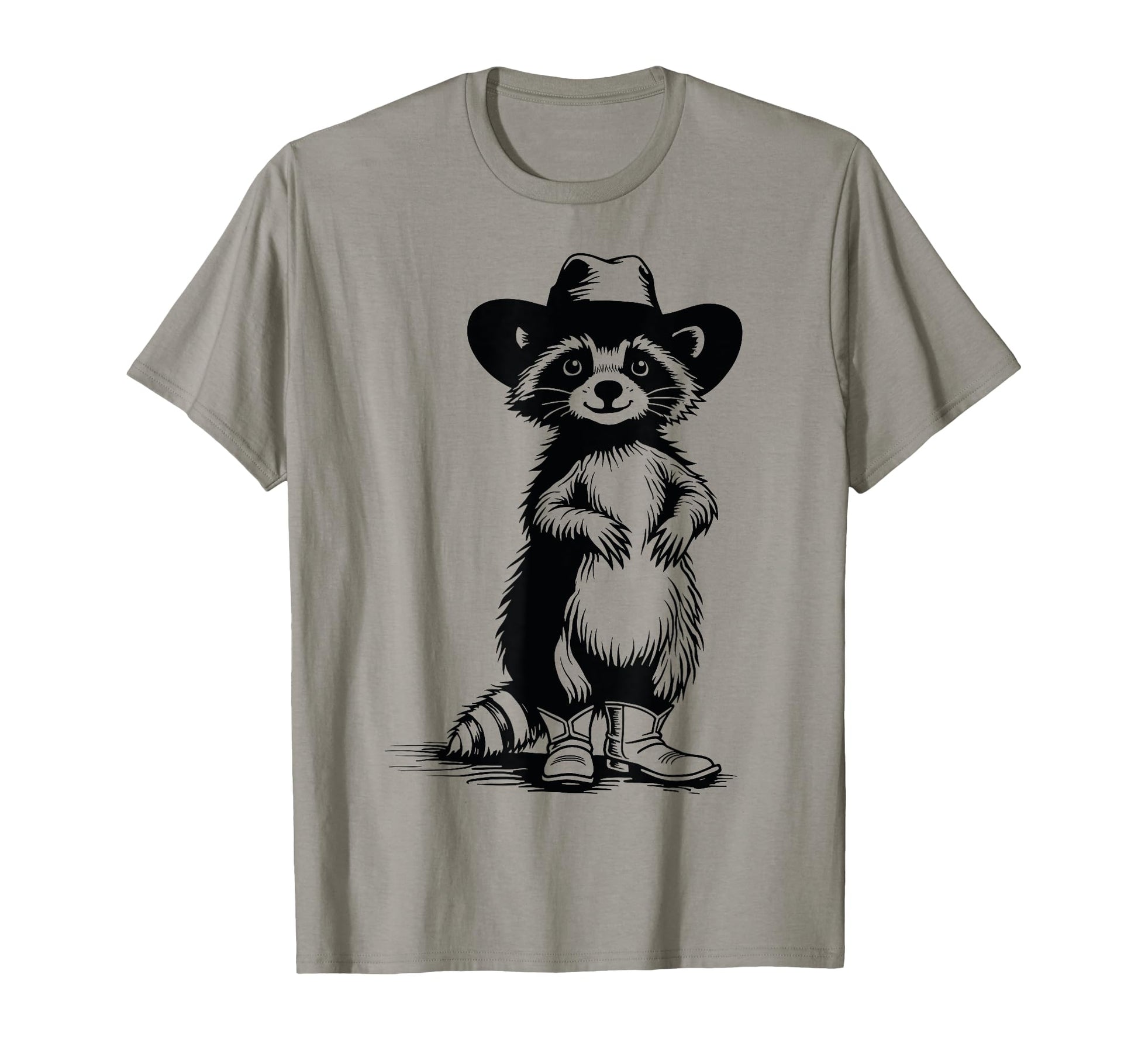Raccoon Western Funny Cowboy Cowgirl T-Shirt - Streetwear Style for Adults - T-Shirt, Sweatshirt, Hoodie