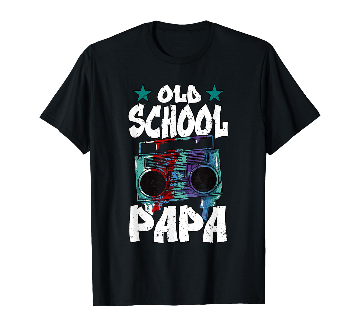 Old School Papa Boombox Hip Hop Trap Music T-Shirt - Unique Graphic Unisex - T-Shirt, Sweatshirt, Hoodie
