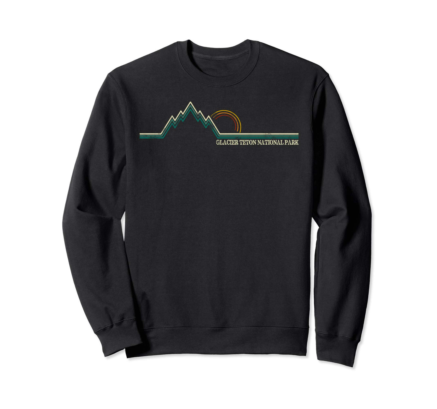 Summer Glacier National Park Montana Sweatshirt - Unique Graphic Unisex - T-Shirt, Sweatshirt, Hoodie