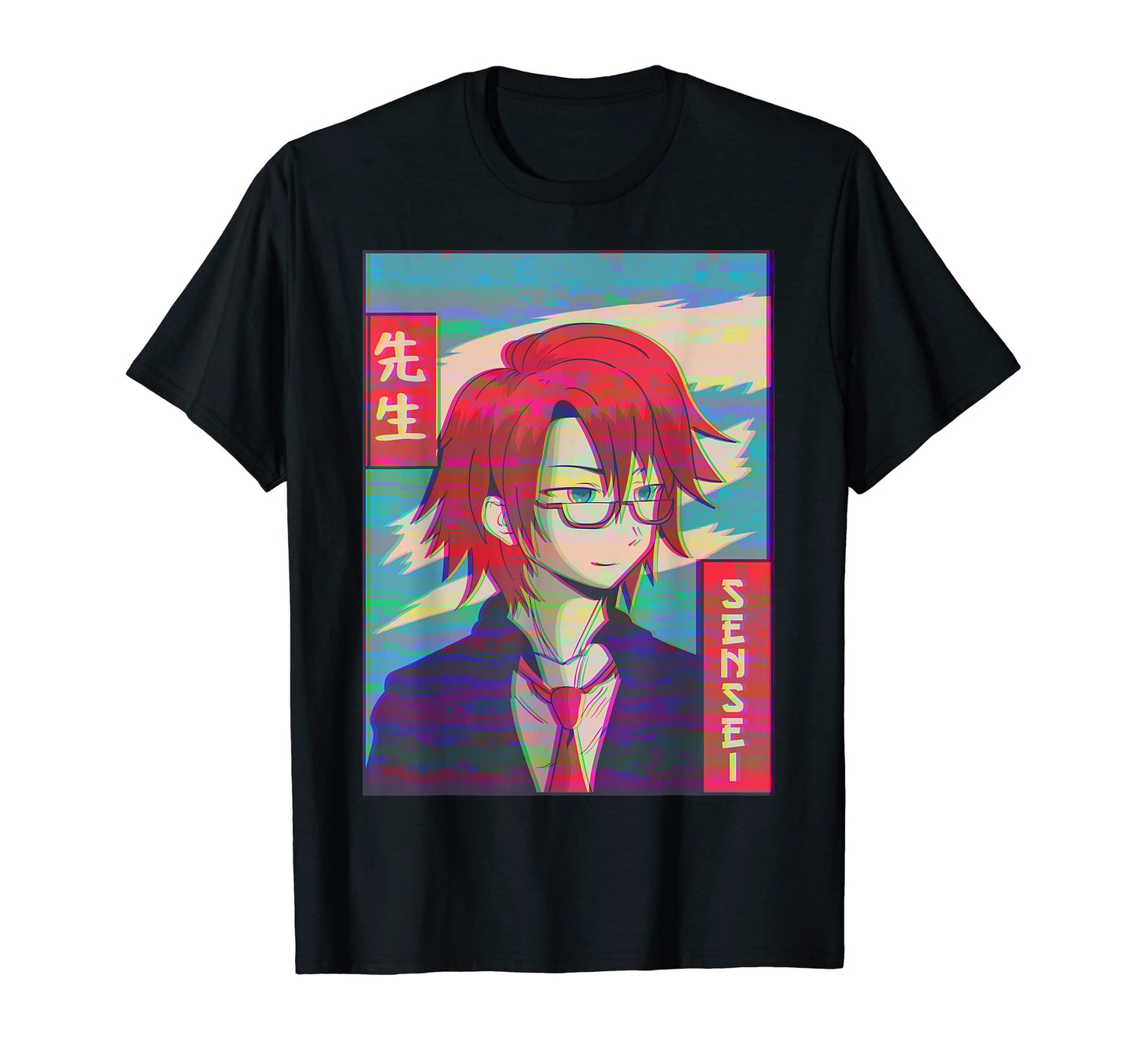 Sensei Anime Japanese Vaporwave T-Shirt - Streetwear Style for Adults - T-Shirt, Sweatshirt, Hoodie