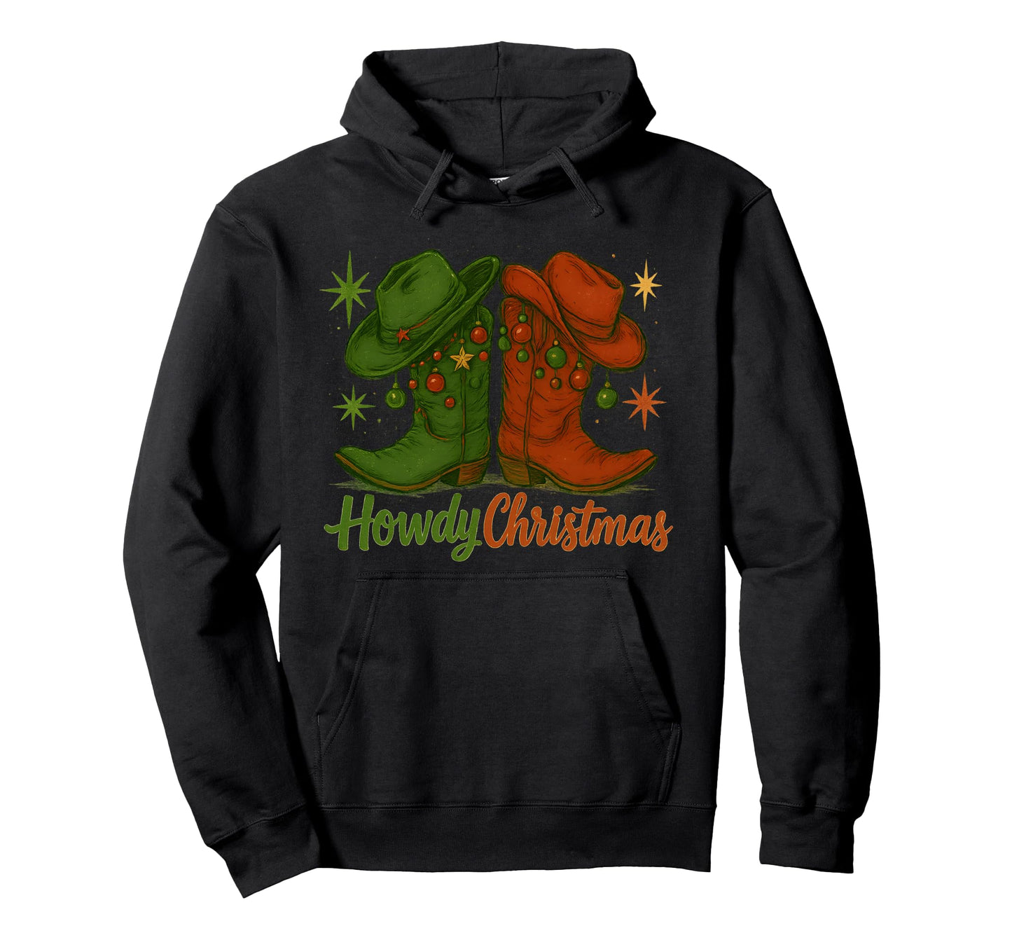 Howdy Western Cowboy Cowgirl Boots Hoodie - Trendy Graphic for Adults - T-Shirt, Sweatshirt, Hoodie