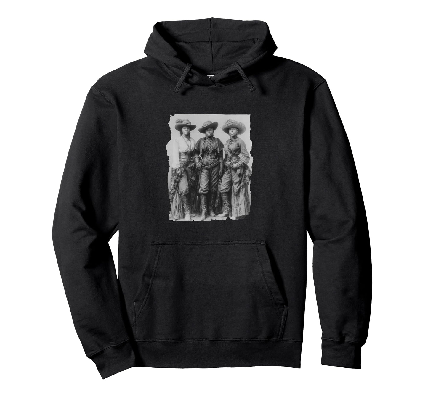 Black Cowgirls Wild West History Hoodie - Fun Novelty Design Men Women - T-Shirt, Sweatshirt, Hoodie