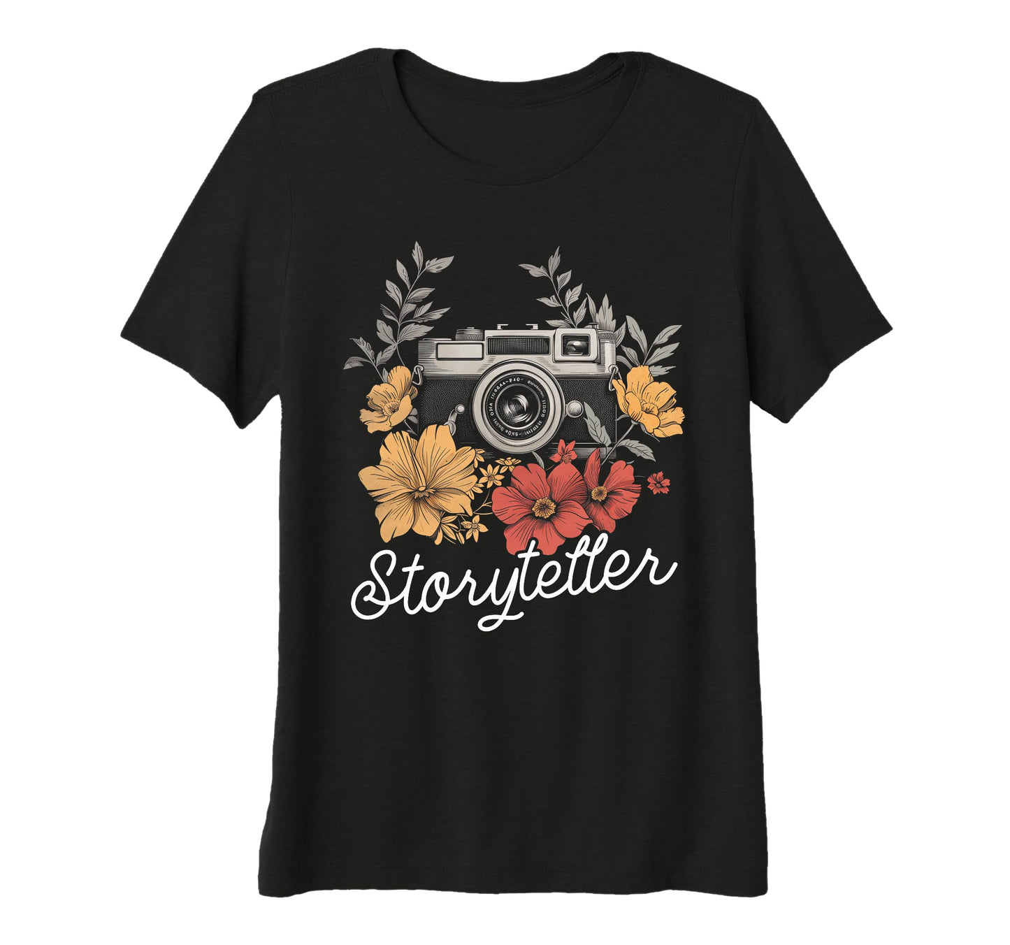 Womens Photographer Storyteller Camera T-Shirt - Fun Novelty Design Unisex - T-Shirt, Sweatshirt, Hoodie
