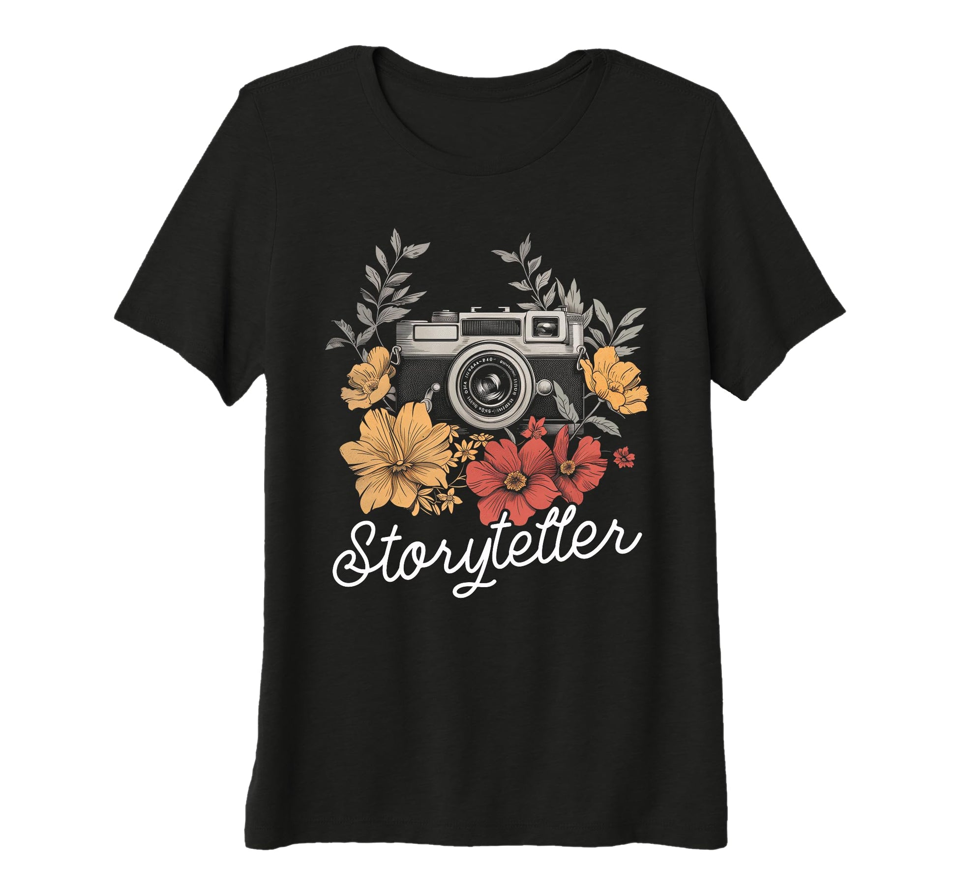 Womens Photographer Storyteller Camera T-Shirt - Fun Novelty Design Unisex - T-Shirt, Sweatshirt, Hoodie