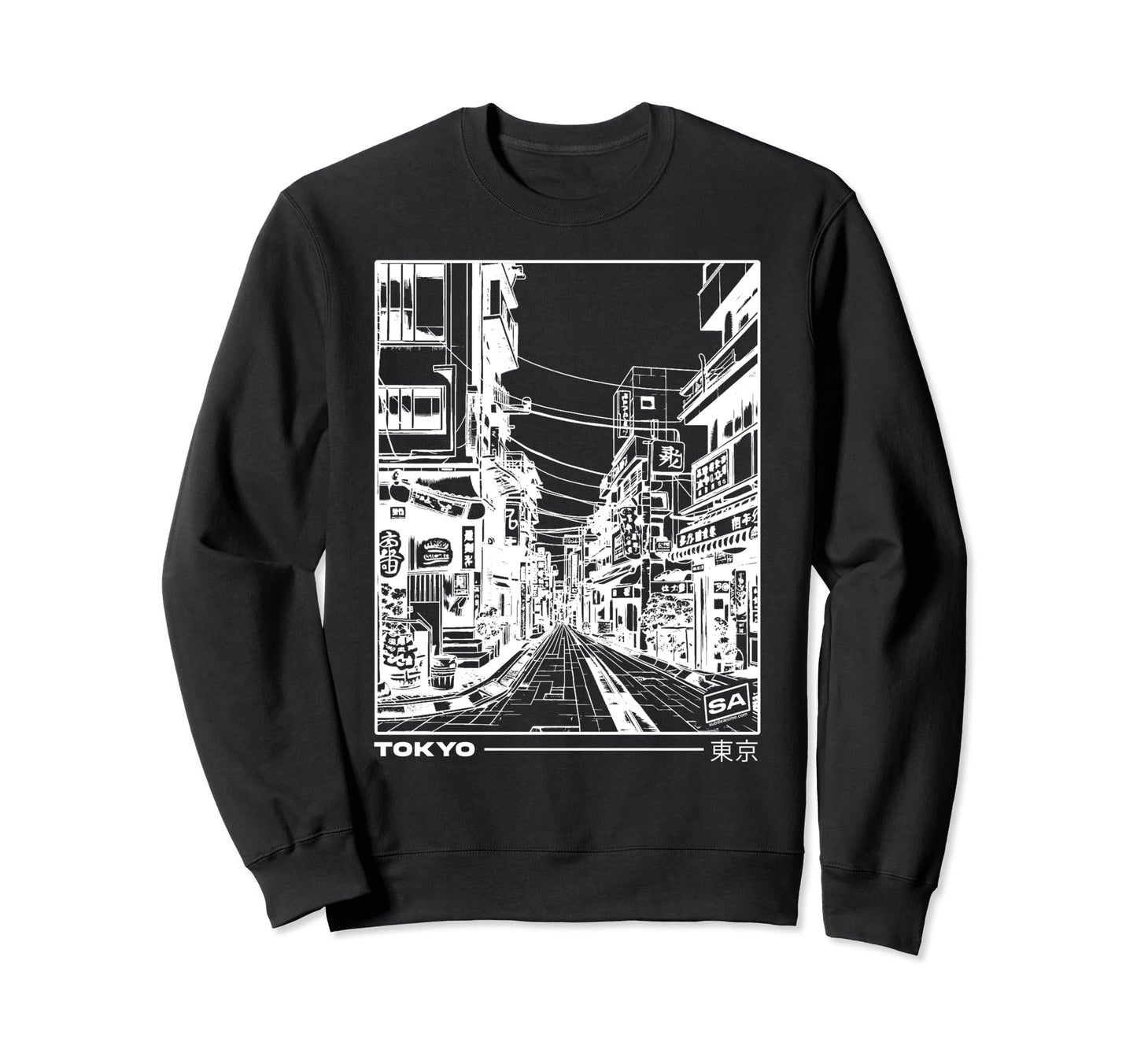 Japan Streets Tokyo Minimal Sweatshirt - Casual Everyday Wear Unisex - T-Shirt, Sweatshirt, Hoodie