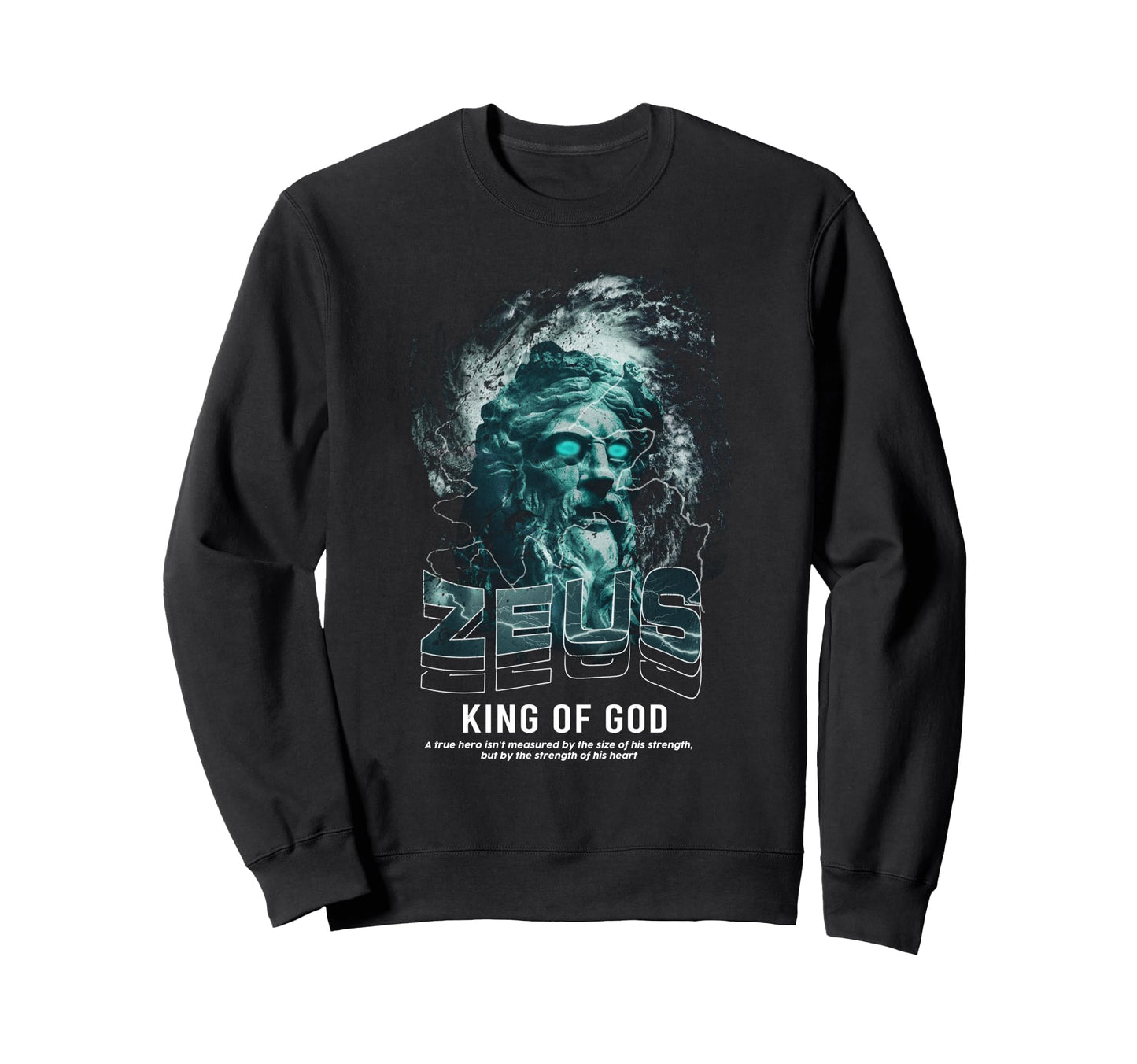 Zeus King God Aesthetic Edgy Sweatshirt - Streetwear Style Unisex - T-Shirt, Sweatshirt, Hoodie