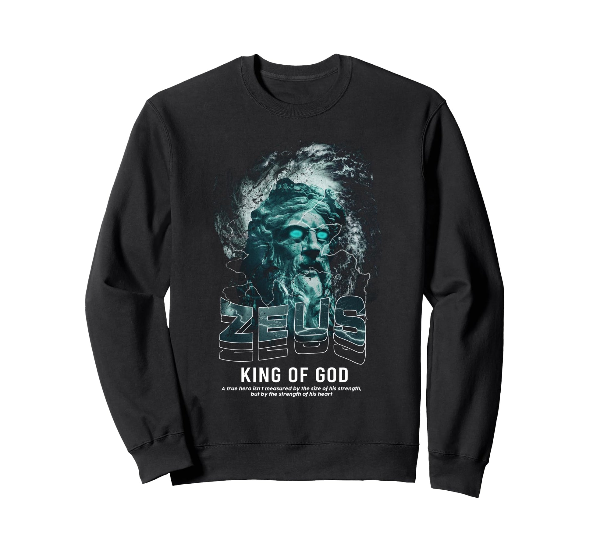 Zeus King God Aesthetic Edgy Sweatshirt - Streetwear Style Unisex - T-Shirt, Sweatshirt, Hoodie