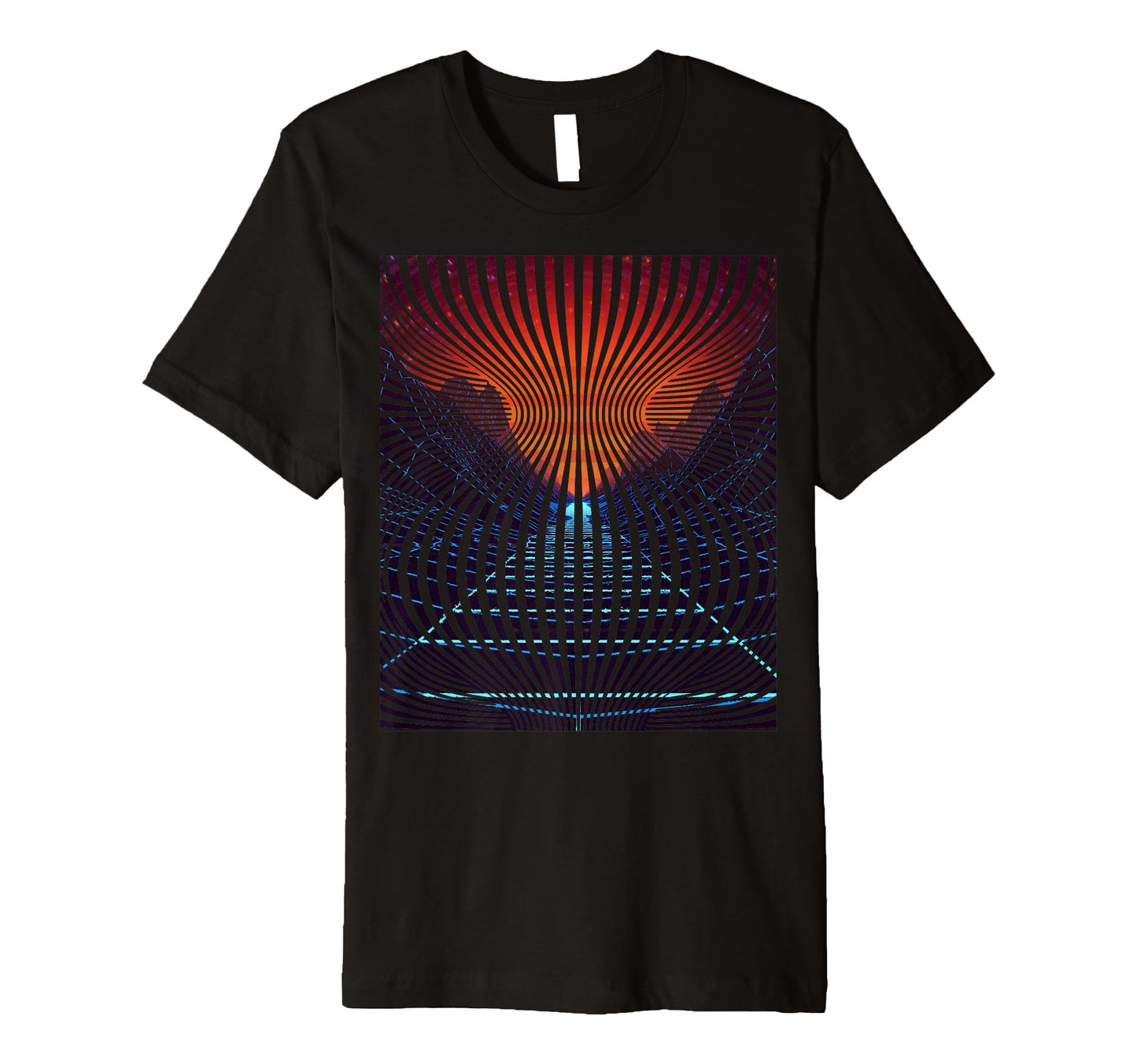 Vaporwave Vortex Synthwave 80S Streetwear T-Shirt - Novelty Apparel Unisex - T-Shirt, Sweatshirt, Hoodie