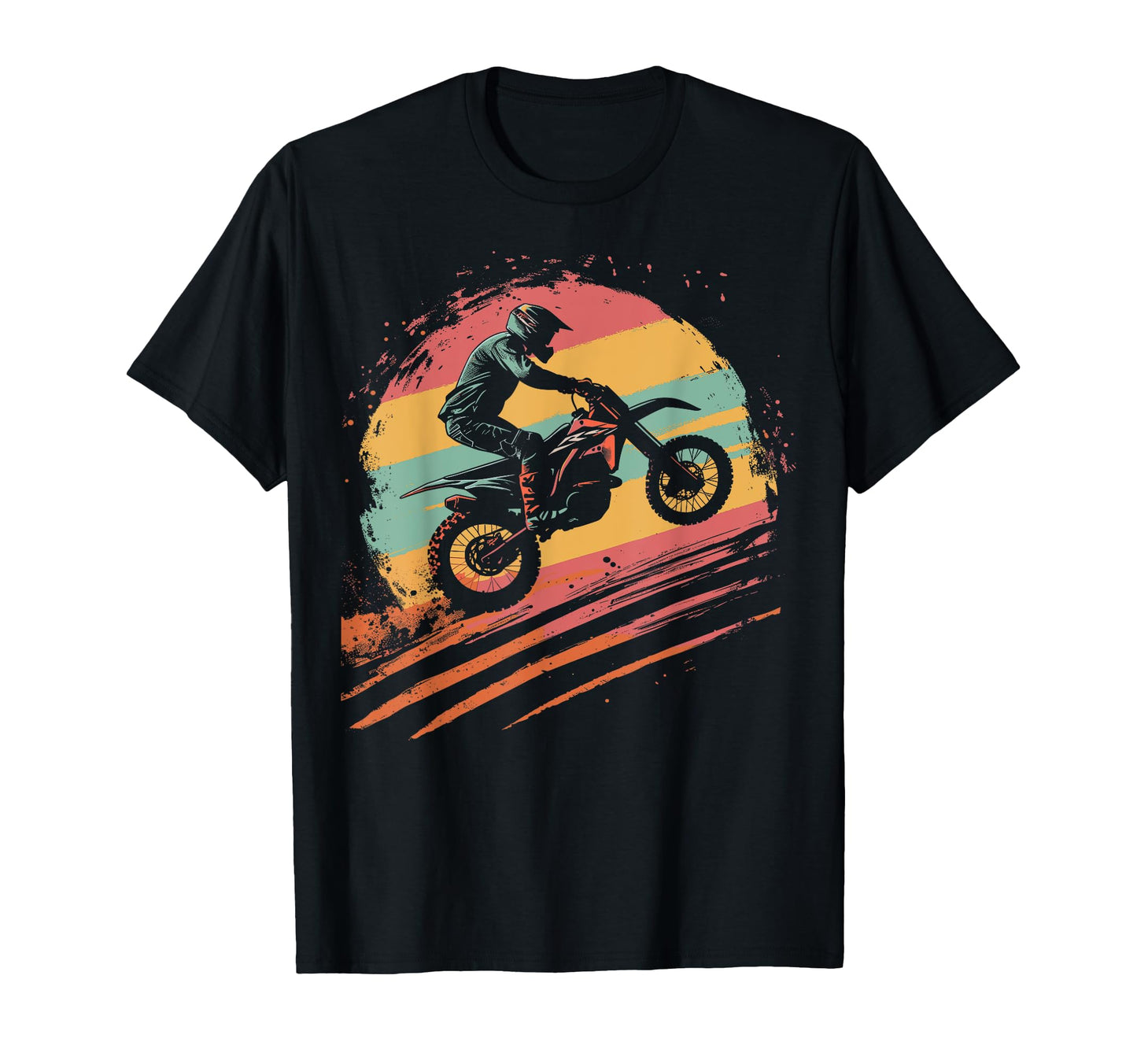Bike Dirtbike Dirt Bike Rider Motocross T-Shirt - Unique Graphic Men Women - T-Shirt, Sweatshirt, Hoodie