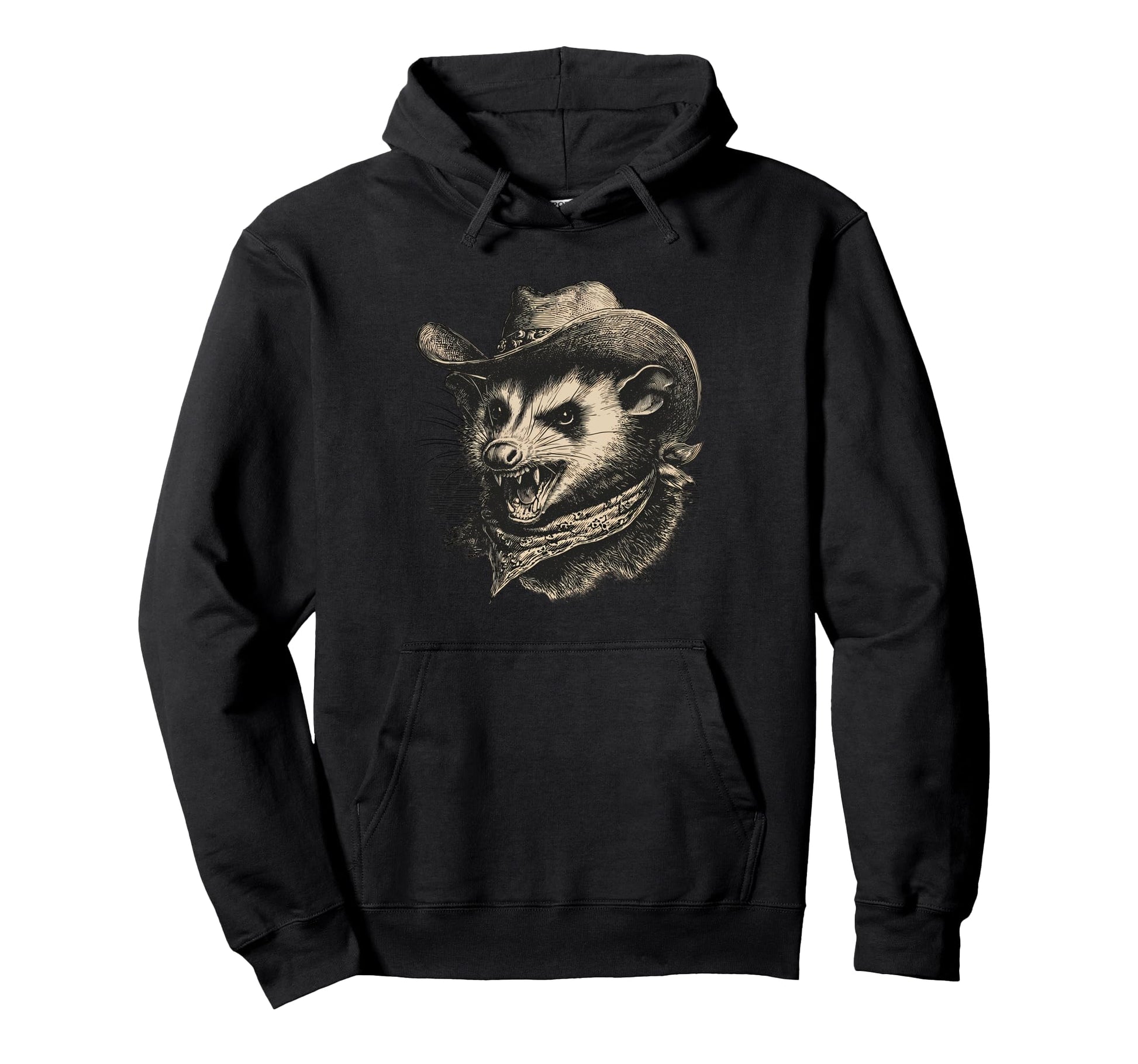 Country Cowboy Opossum Rodeo Possum Hoodie - Streetwear Style Men Women - T-Shirt, Sweatshirt, Hoodie
