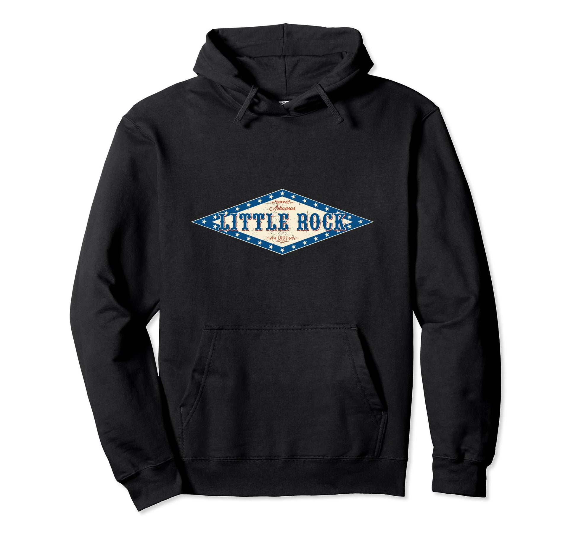 Arkansan Little Rock Signboard Western Hoodie - Custom Art Print Unisex - T-Shirt, Sweatshirt, Hoodie