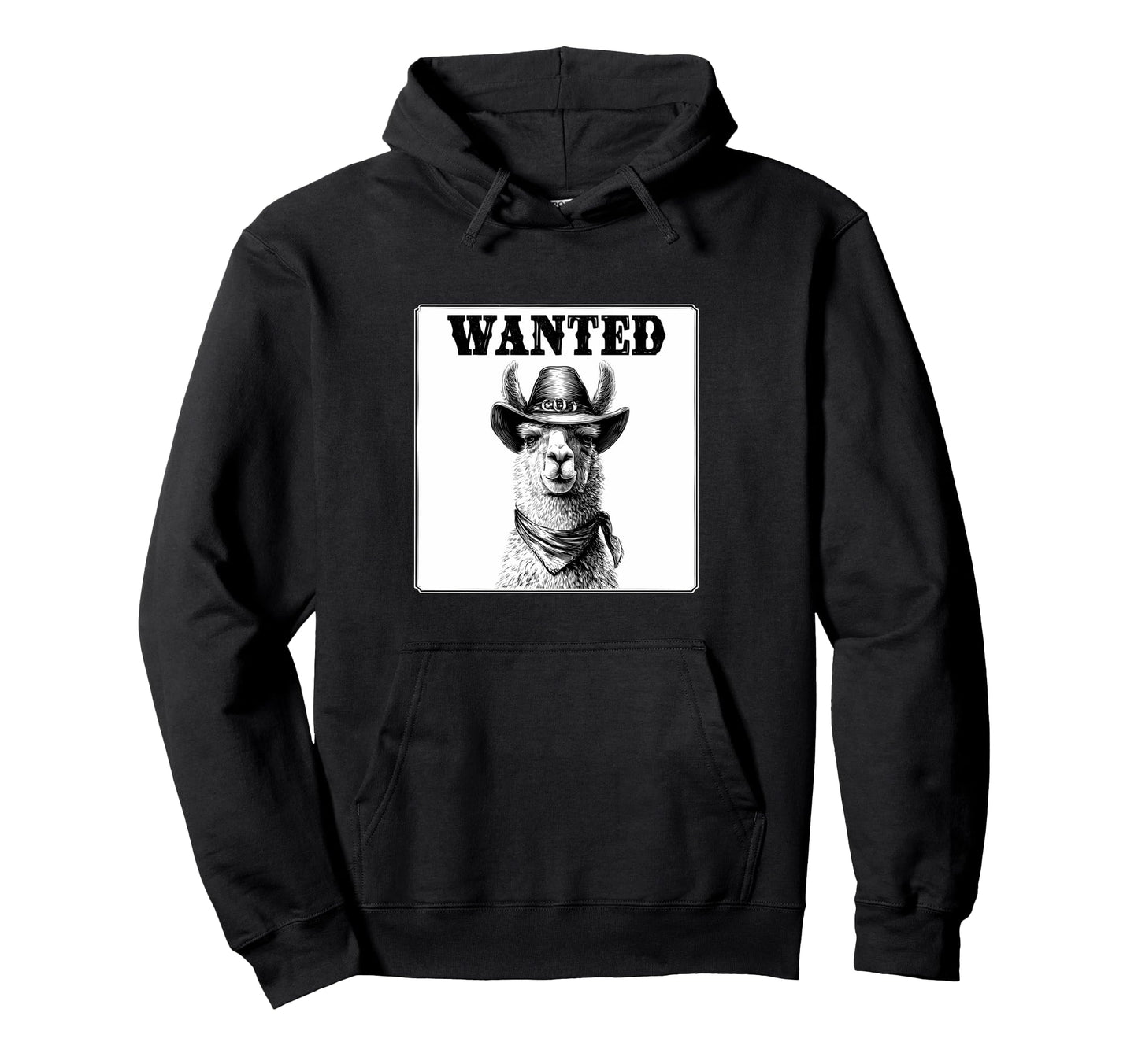 Country Cowboy Llama Rodeo Cowgirl Hoodie - Custom Art Print Men Women - T-Shirt, Sweatshirt, Hoodie