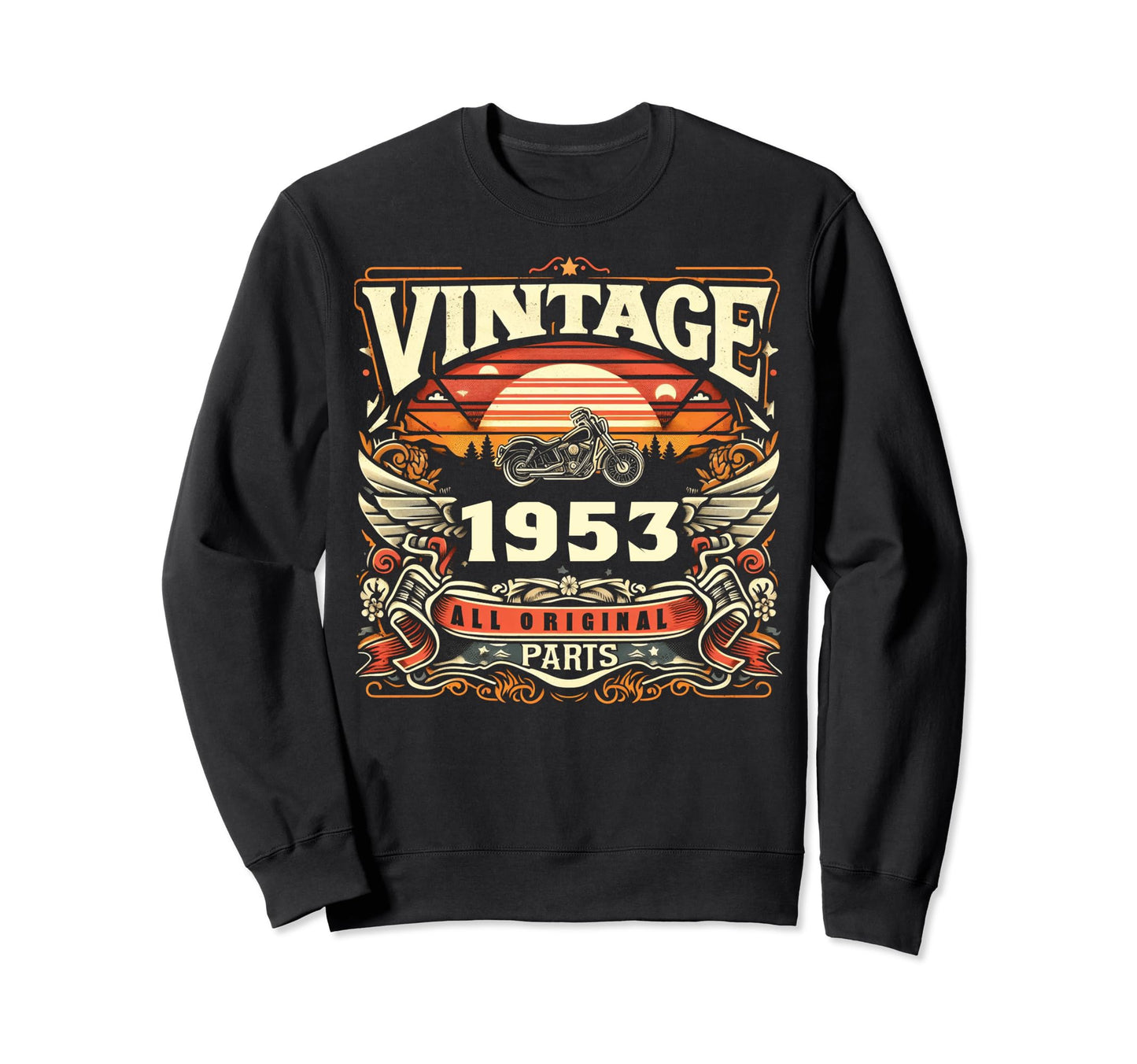1953 Born 1953 71Th Birthday Sweatshirt - Custom Art Print for Adults - T-Shirt, Sweatshirt, Hoodie