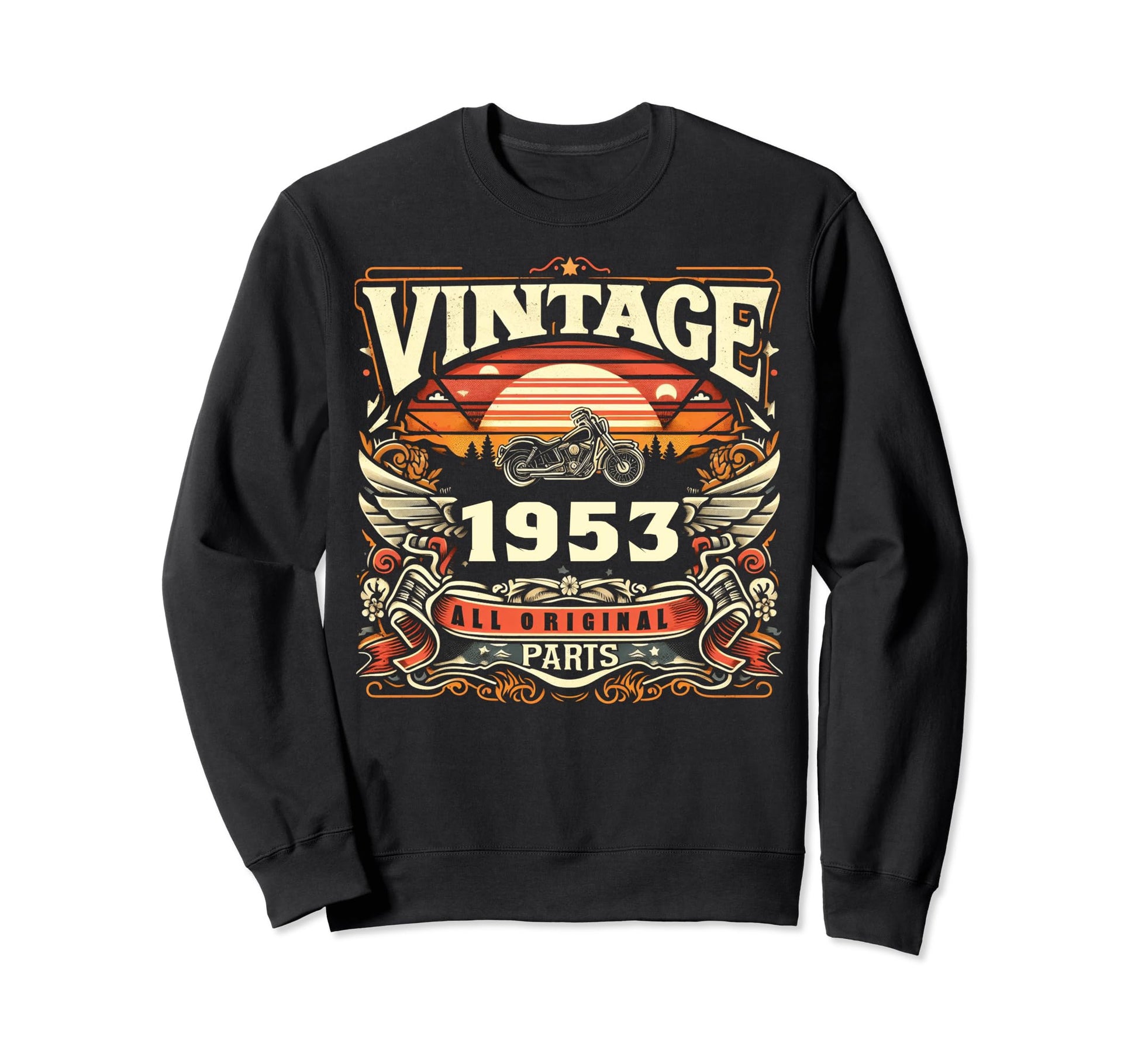 1953 Born 1953 71Th Birthday Sweatshirt - Custom Art Print for Adults - T-Shirt, Sweatshirt, Hoodie
