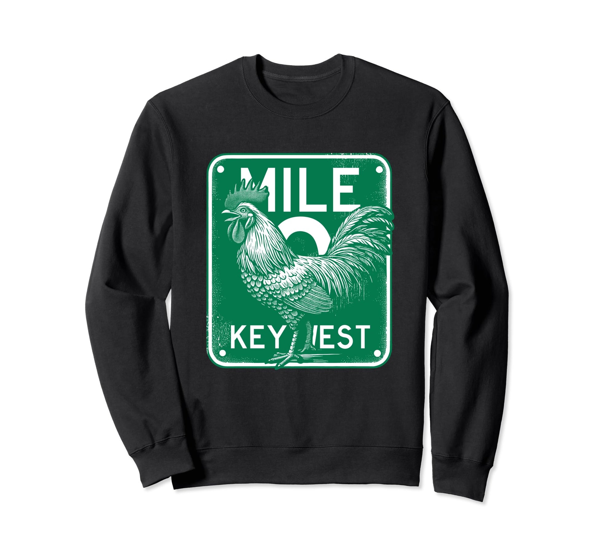 Key West Florida Chicken Mile 0 Sweatshirt - Streetwear Style Unisex - T-Shirt, Sweatshirt, Hoodie