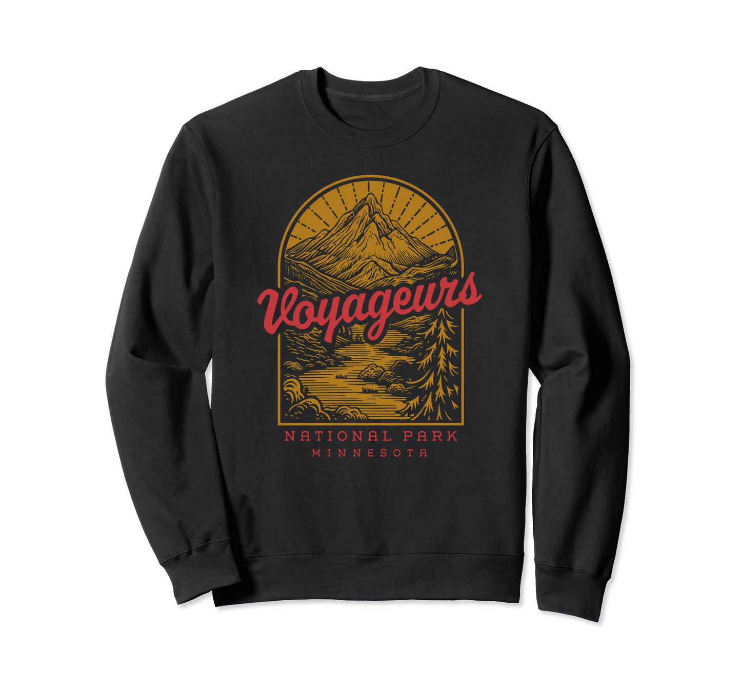 Voyageurs National Park Minnesota Sweatshirt - Minimalist Print Unisex - T-Shirt, Sweatshirt, Hoodie