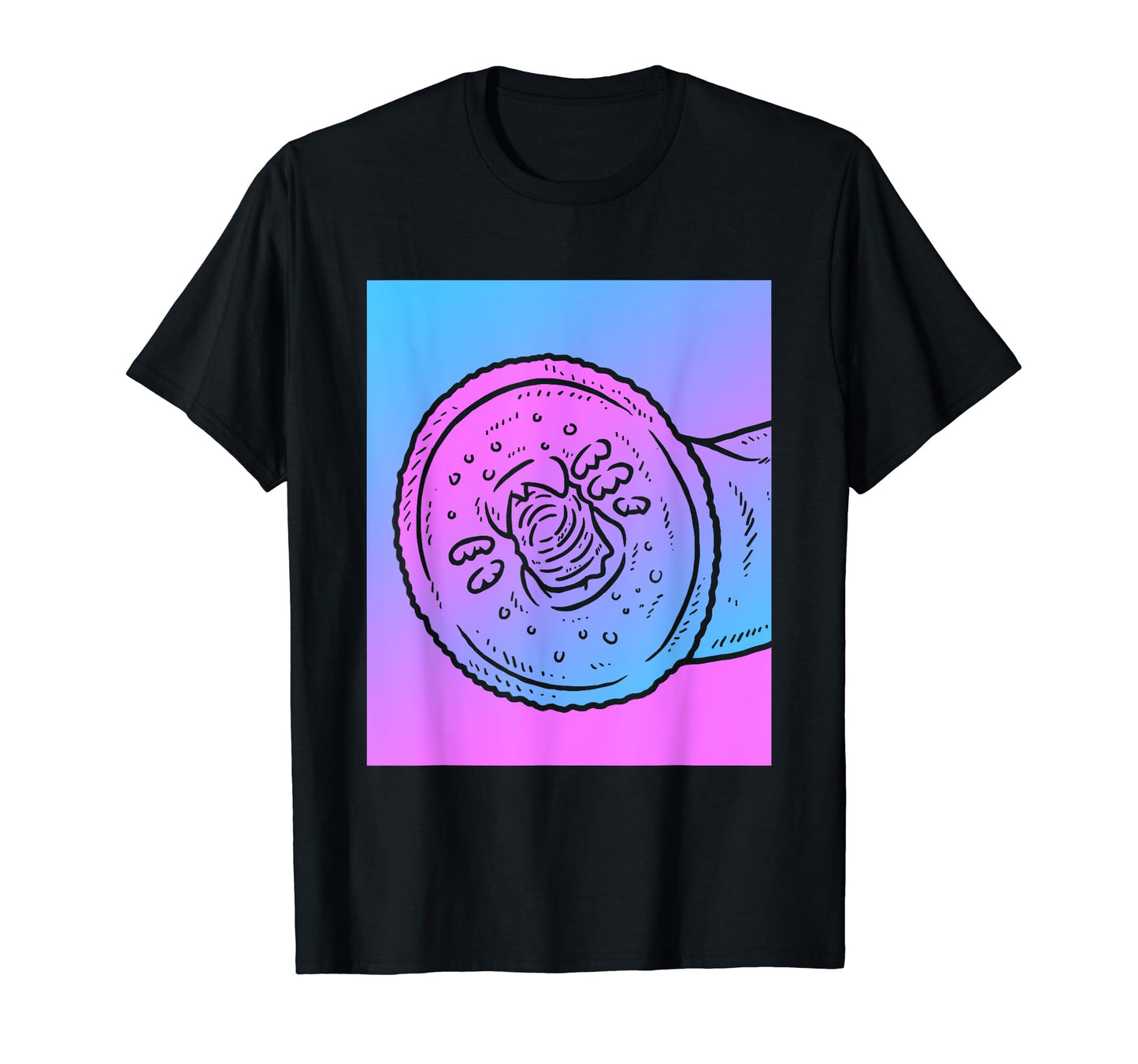 Vaporwave Lamprey Aesthetic Pastel T-Shirt - Custom Art Print for Adults - T-Shirt, Sweatshirt, Hoodie