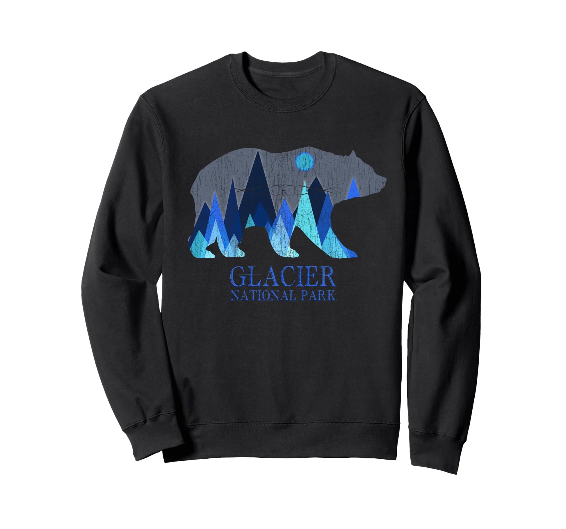 Glacier Grizzly Bear Glacier Sweatshirt - Casual Everyday Wear Men Women - T-Shirt, Sweatshirt, Hoodie