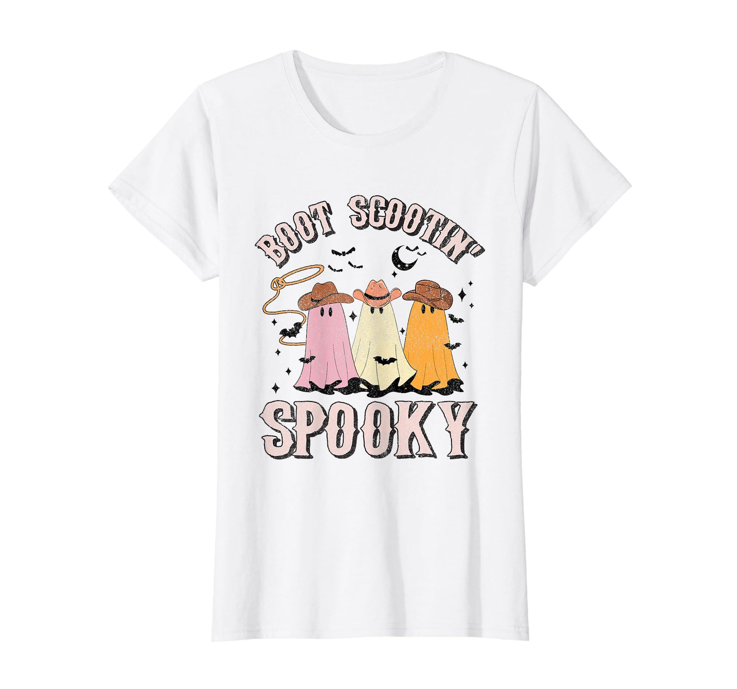 Womens Boot Scootin Spooky Western T-Shirt - Custom Art Print Men Women - T-Shirt, Sweatshirt, Hoodie