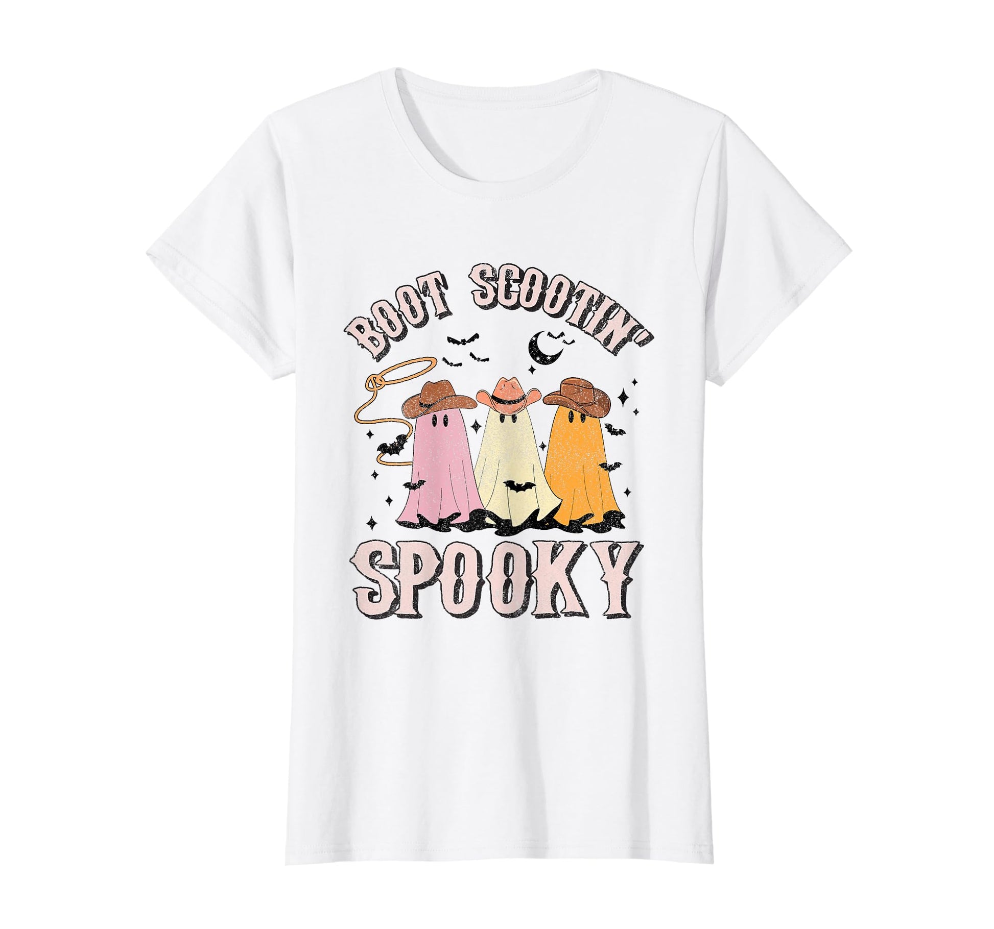 Womens Boot Scootin Spooky Western T-Shirt - Custom Art Print Men Women - T-Shirt, Sweatshirt, Hoodie