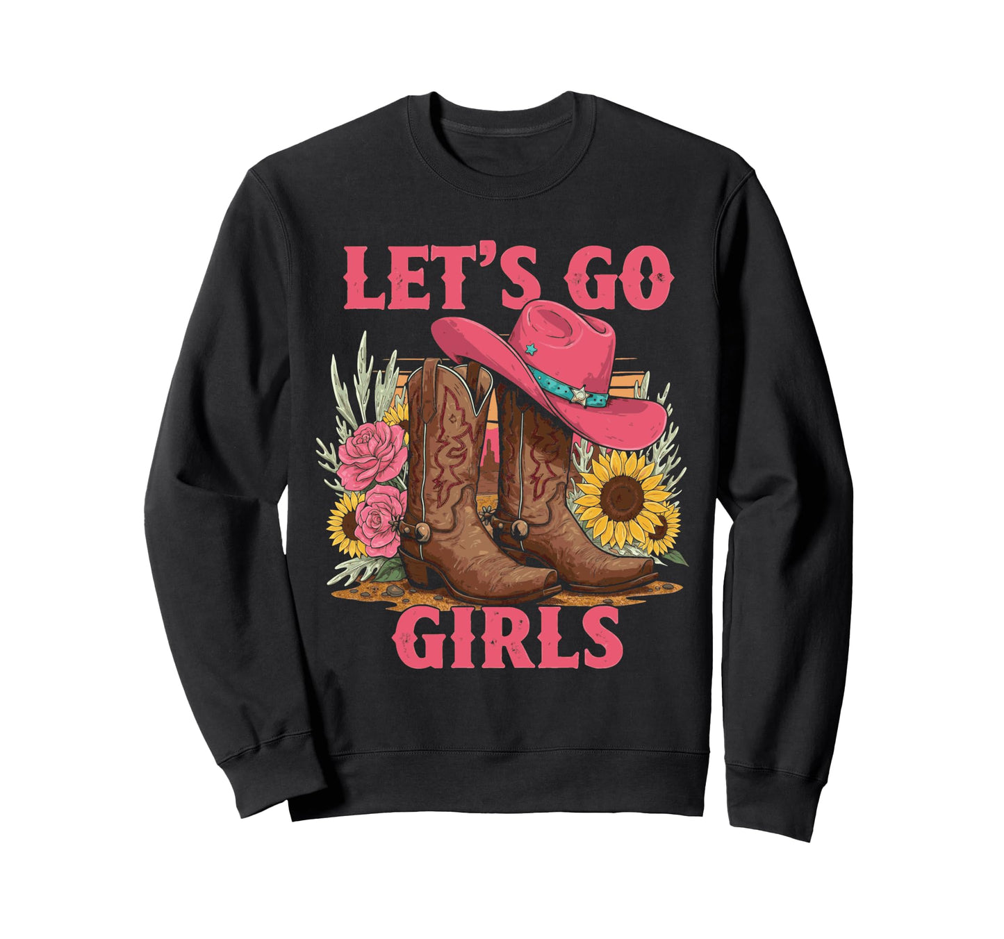 Lets Go Tees Rodeo Western Love Sweatshirt - Aesthetic Graphic Men Women - T-Shirt, Sweatshirt, Hoodie