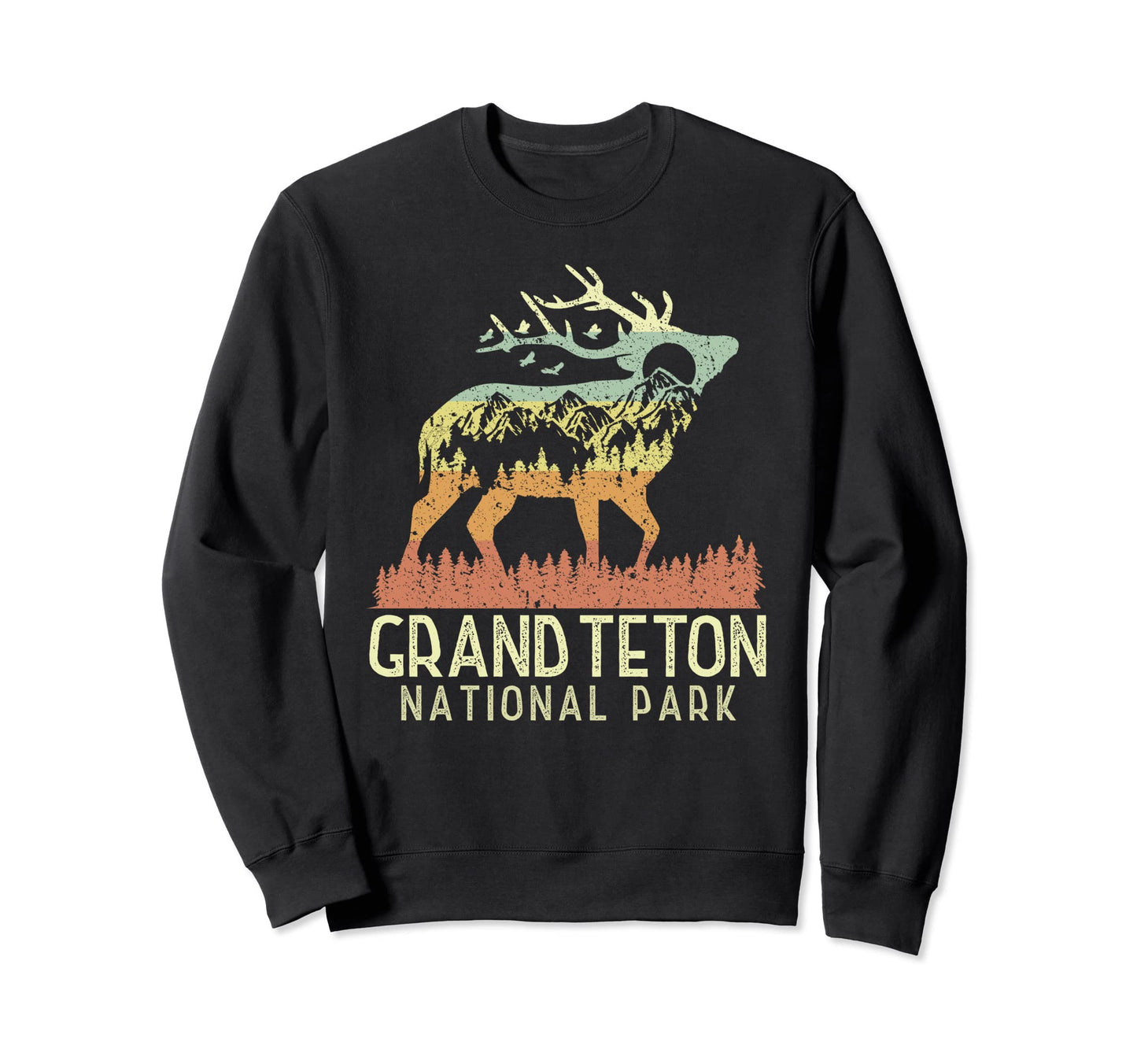 Grand Teton National Park Mountain Sweatshirt - Minimalist Print Unisex - T-Shirt, Sweatshirt, Hoodie