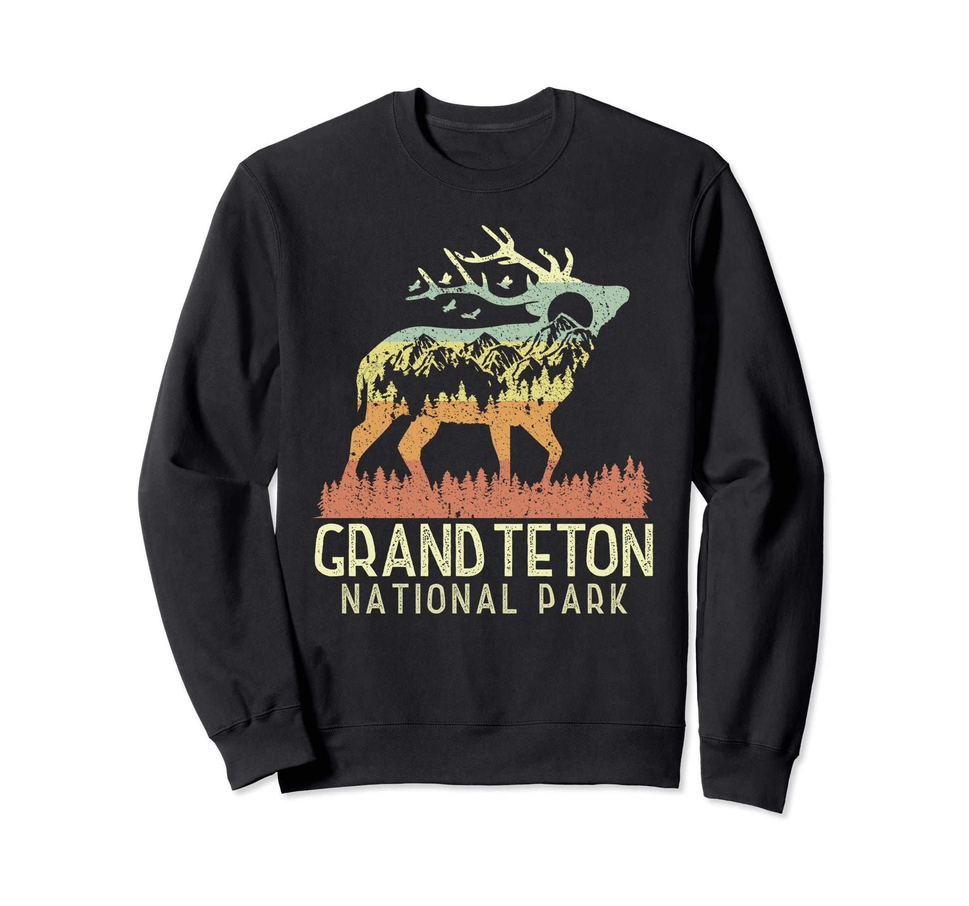 Grand Teton National Park Mountain Sweatshirt - Minimalist Print Unisex - T-Shirt, Sweatshirt, Hoodie