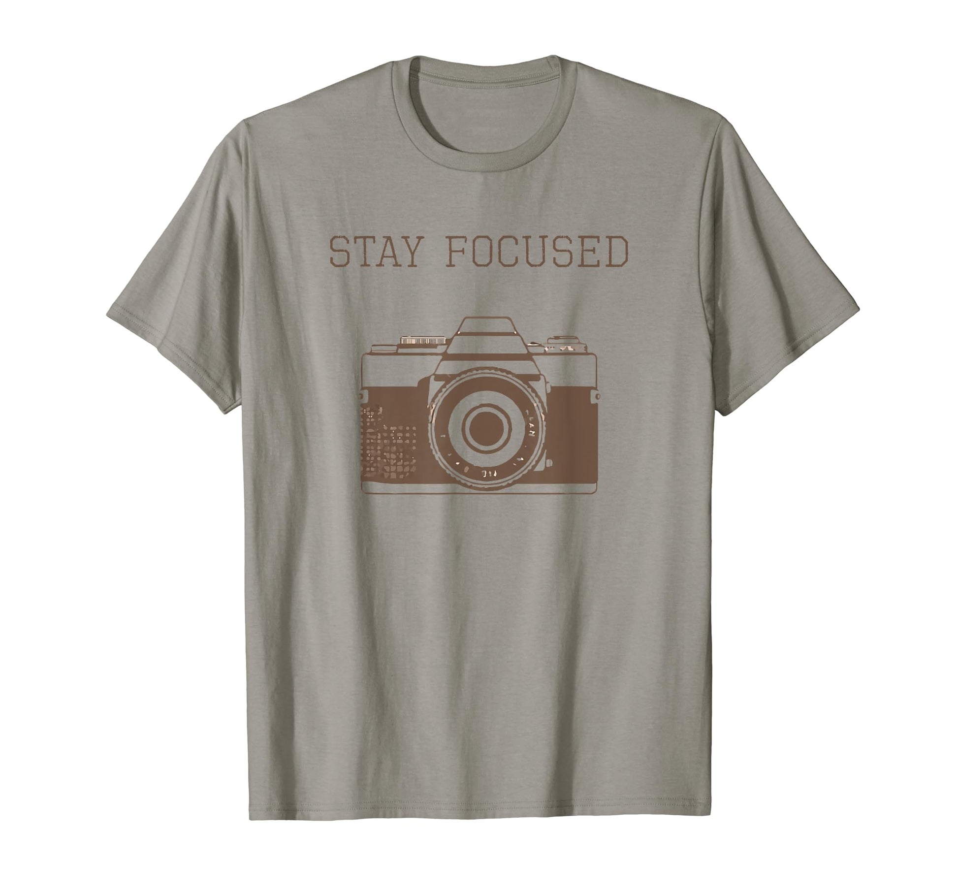 Camera Stay Focused Selfie Zany Brainy T-Shirt - Graphic Print for Adults - T-Shirt, Sweatshirt, Hoodie