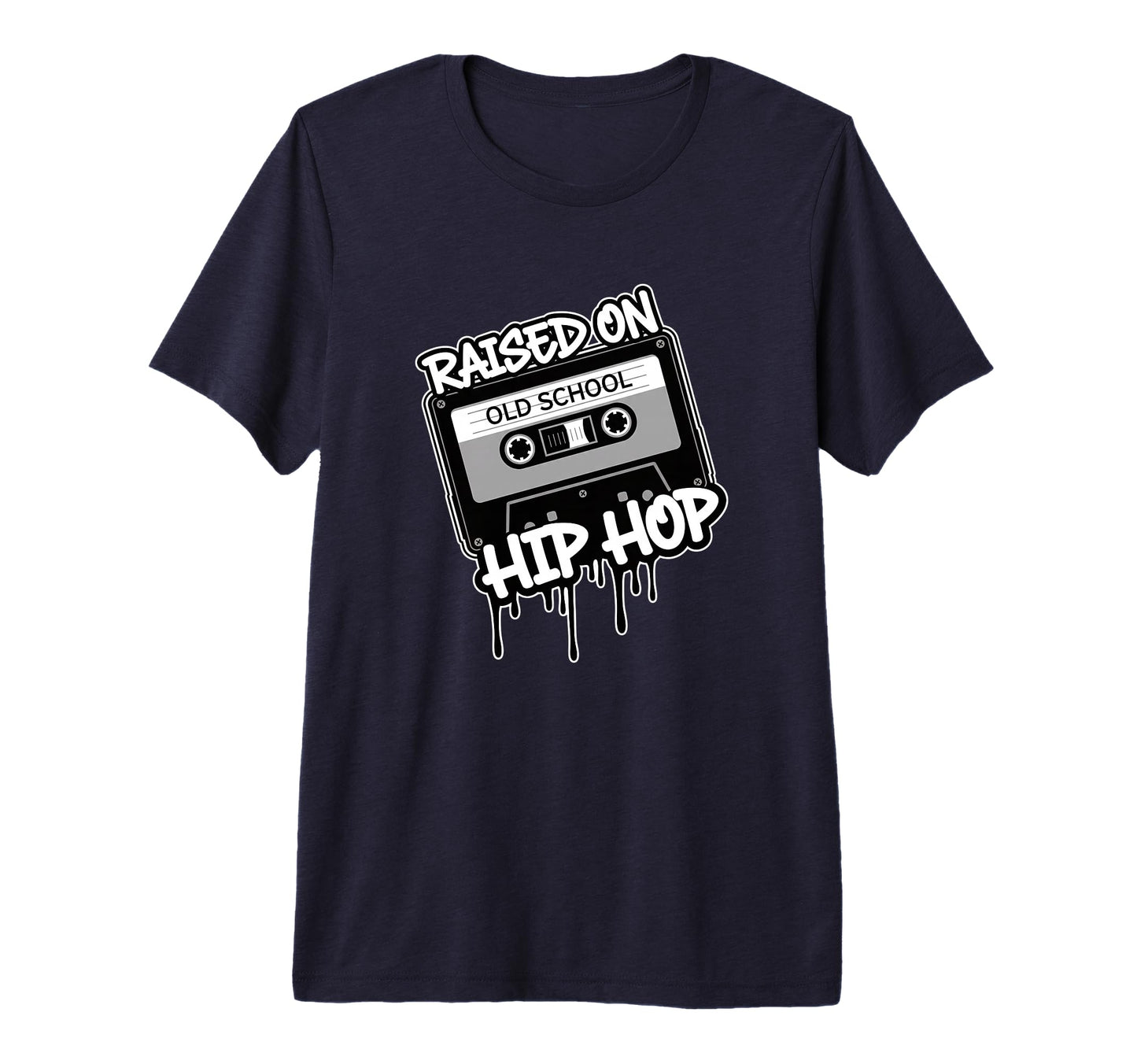 Raised Hip Hop Old School Cassette T-Shirt - Streetwear Style for Adults - T-Shirt, Sweatshirt, Hoodie