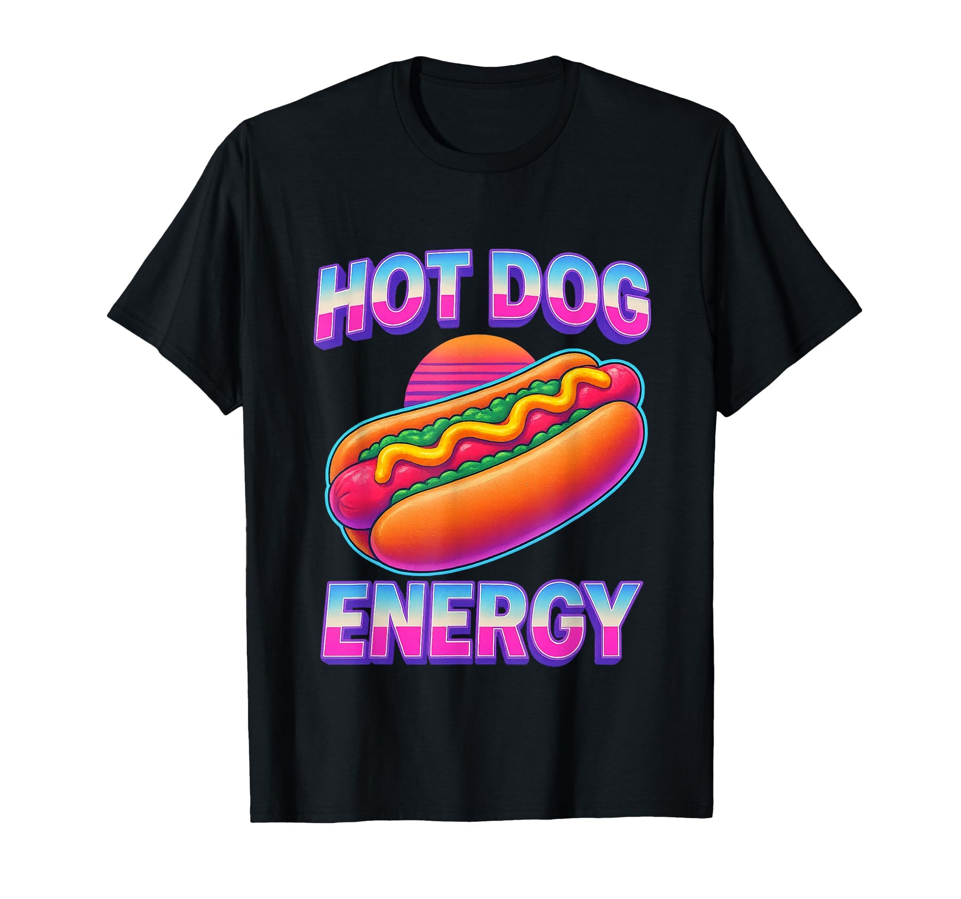 Funny Hot Dog Y2K Vaporwave Aesthetic T-Shirt - Graphic Print for Adults - T-Shirt, Sweatshirt, Hoodie