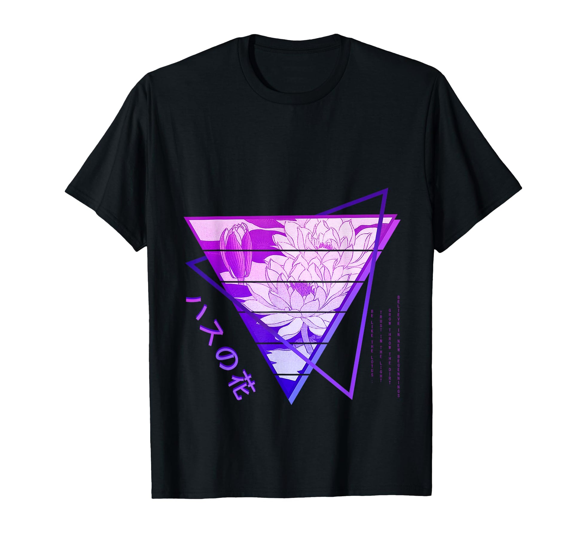 Japan Vaporwave Anime Flower Edgy T-Shirt - Fun Novelty Design for Adults - T-Shirt, Sweatshirt, Hoodie