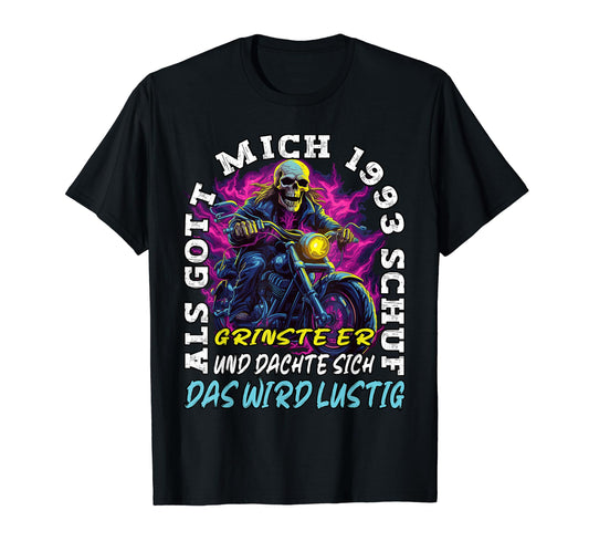 30Th Birthday When God Created Me T-Shirt - Streetwear Style Unisex - T-Shirt, Sweatshirt, Hoodie