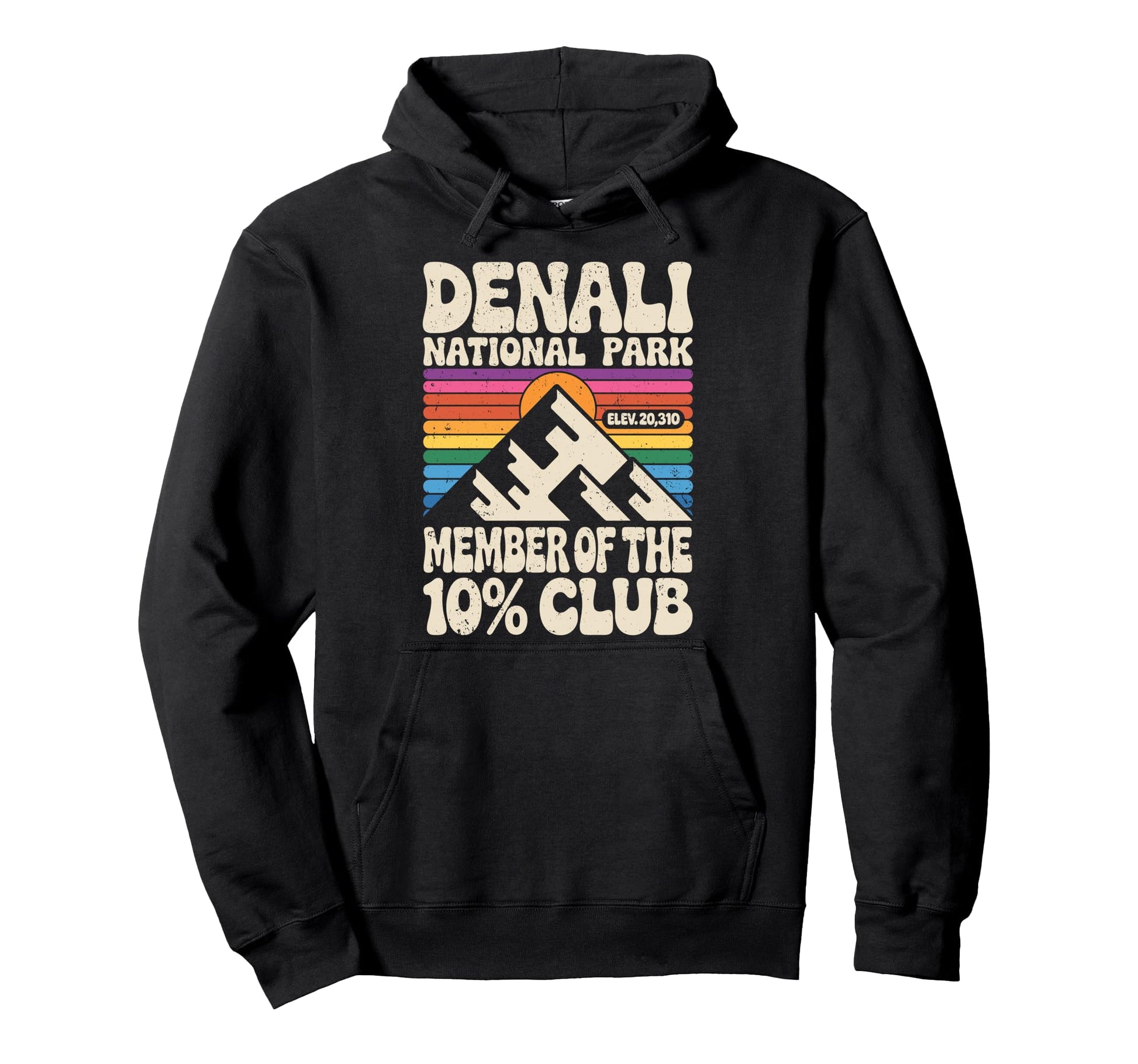 Denali 10 Percent Club Alaska National Hoodie - Custom Art Print Men Women - T-Shirt, Sweatshirt, Hoodie