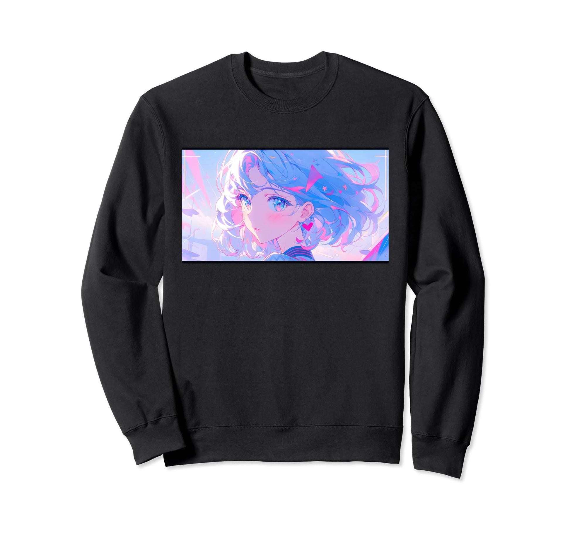 90S Anime Aesthetic Kawaii Lofi Sweatshirt - Fun Novelty Design Unisex - T-Shirt, Sweatshirt, Hoodie