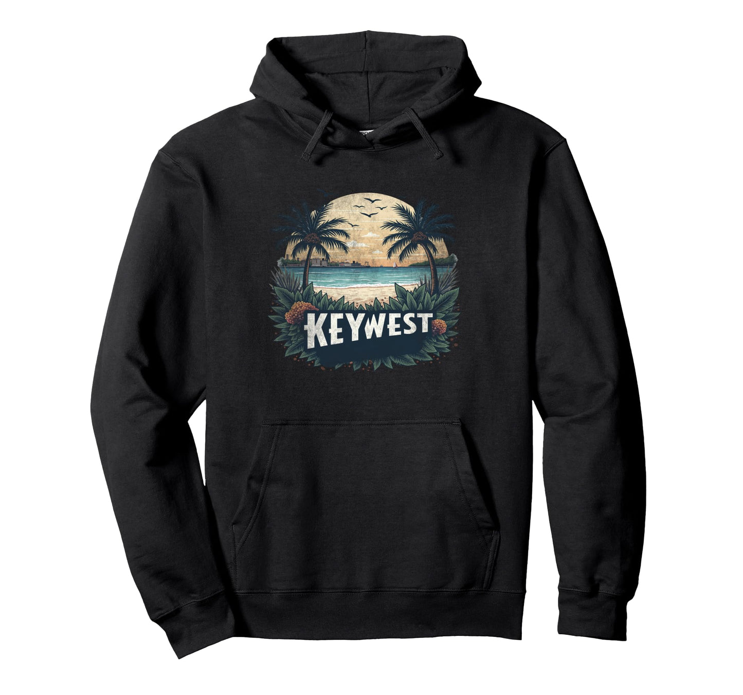 Key West Landscape Souvenir Hoodie - Streetwear Style Men Women - T-Shirt, Sweatshirt, Hoodie