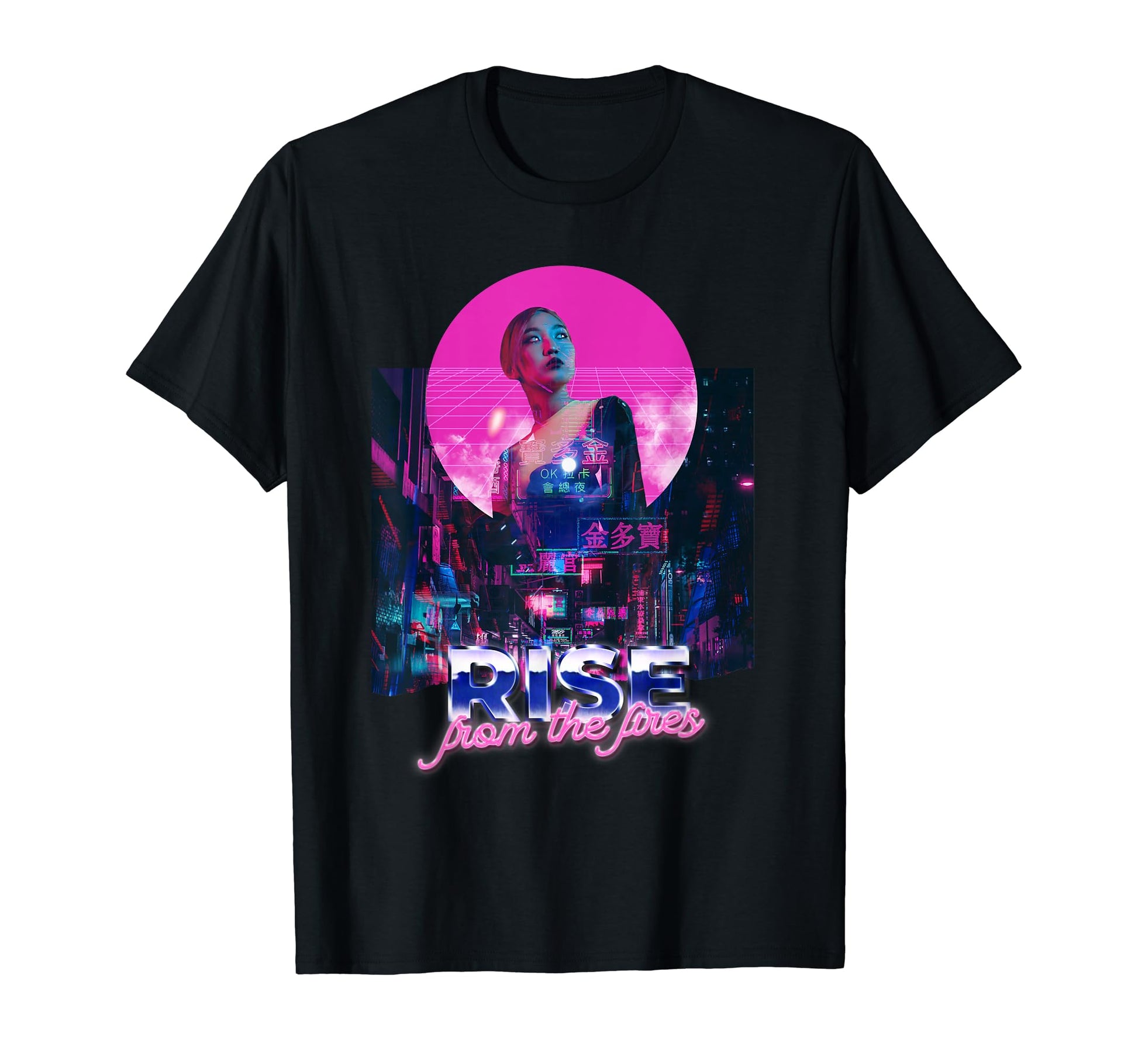Japanese City Japan Glitch T-Shirt - Aesthetic Graphic for Adults - T-Shirt, Sweatshirt, Hoodie
