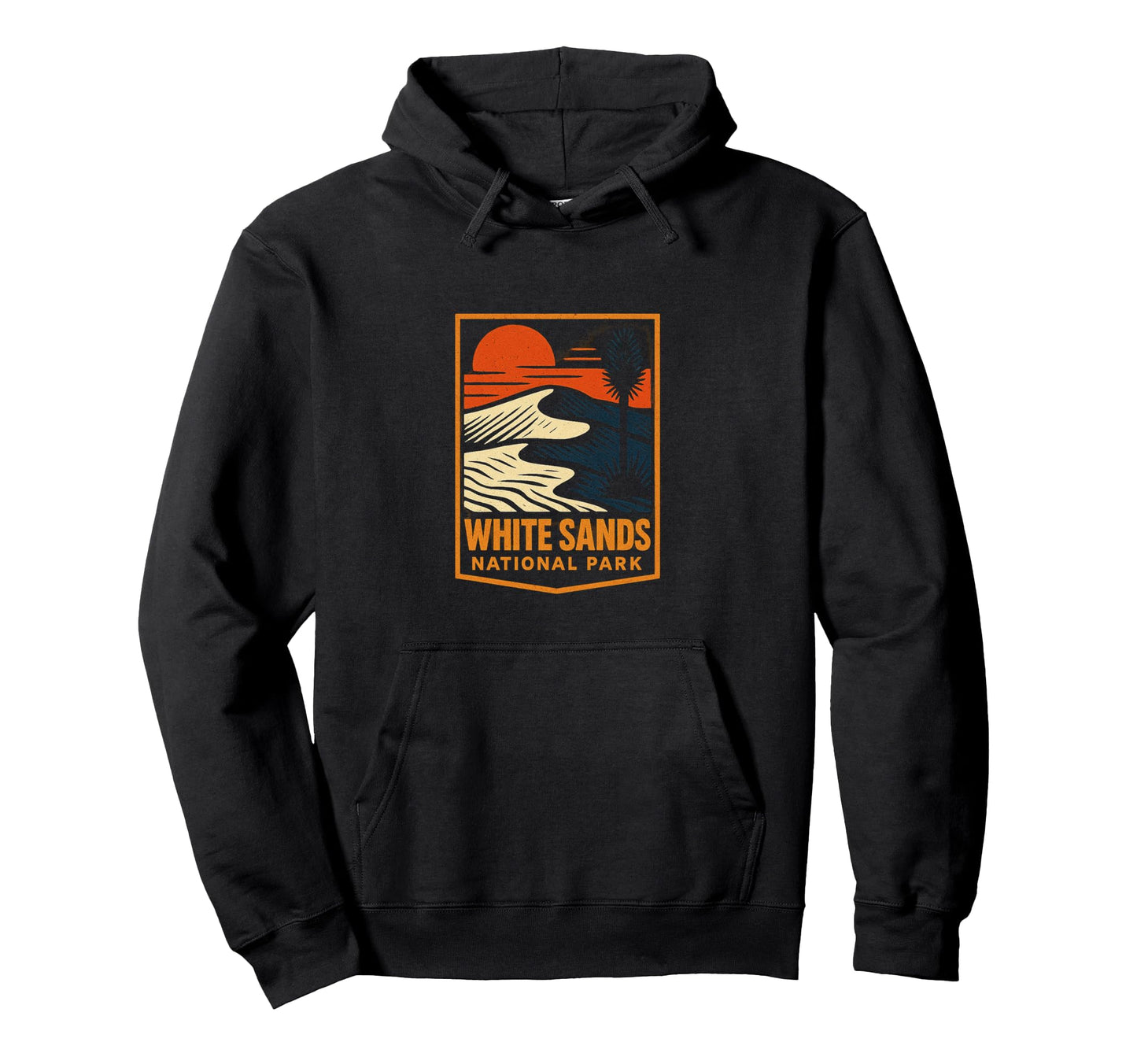 White Sands National Park Art Hoodie - Unique Graphic for Adults - T-Shirt, Sweatshirt, Hoodie