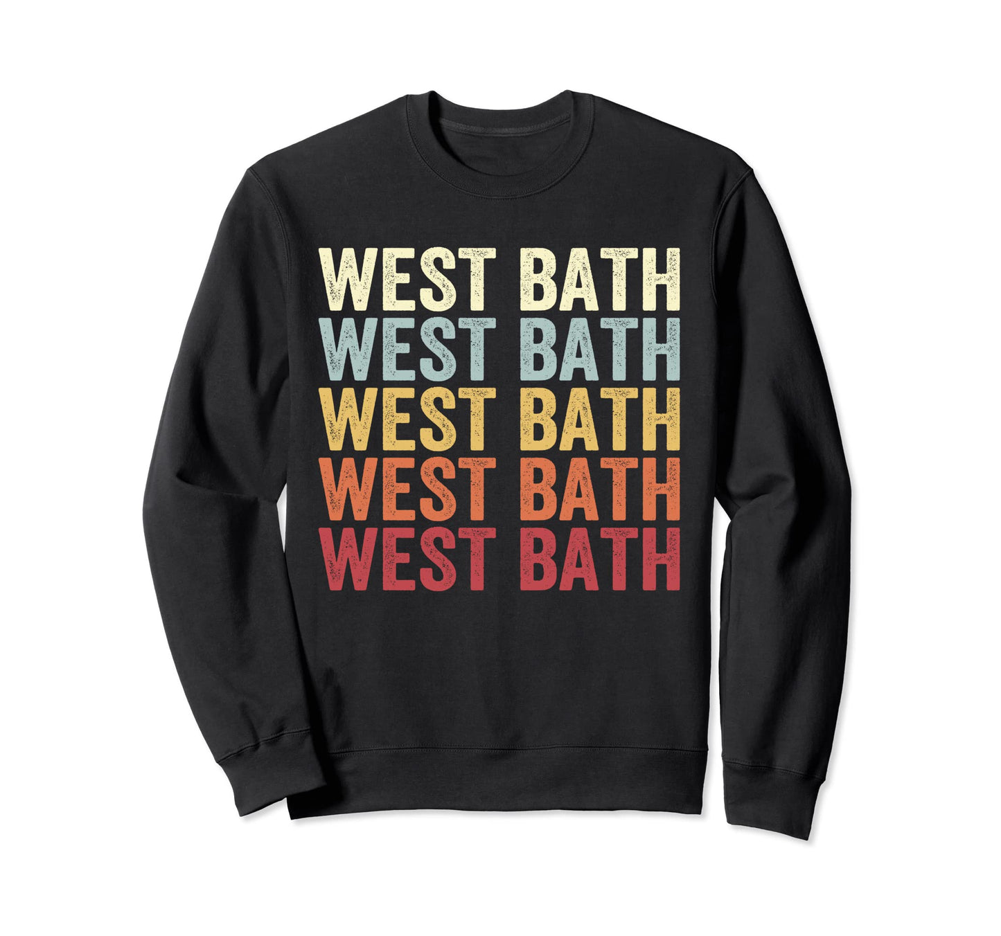West Bath Maine West Bath Me Text Sweatshirt - Custom Art Print Unisex - T-Shirt, Sweatshirt, Hoodie