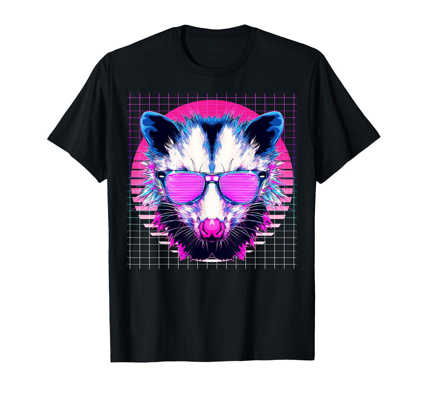 Opossum Sunglasses Possum Vaporwave T-Shirt - Aesthetic Graphic for Adults - T-Shirt, Sweatshirt, Hoodie