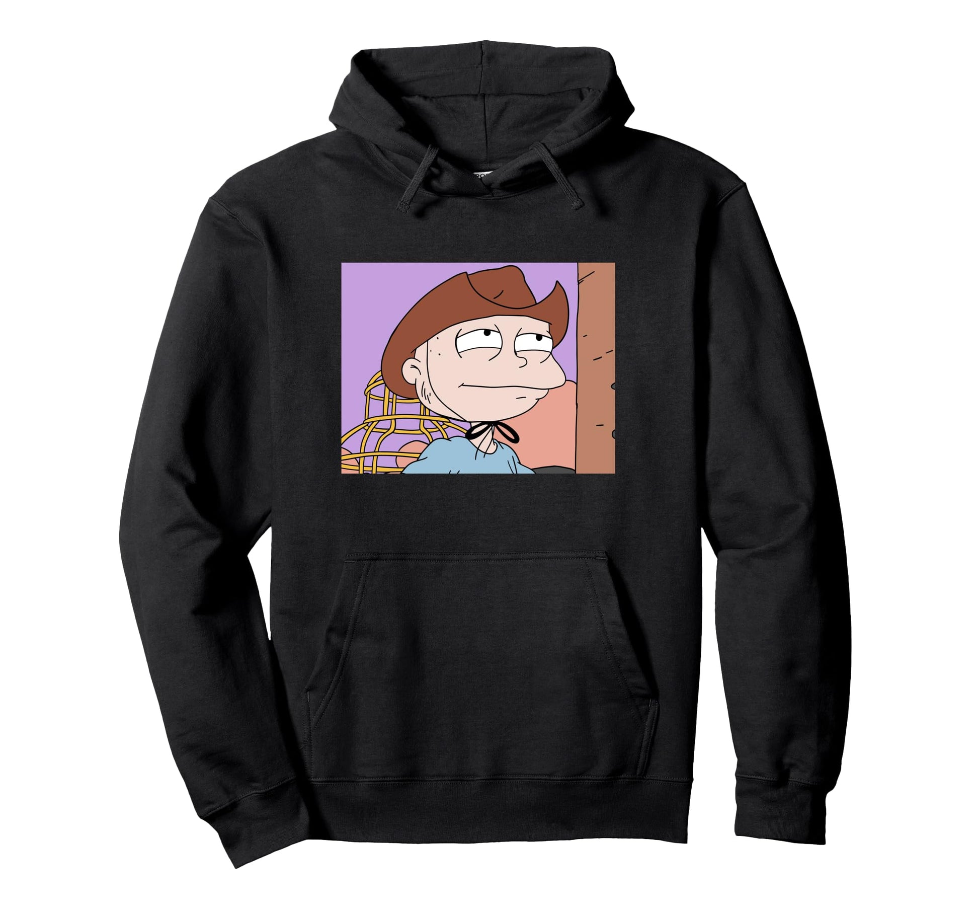 Rugrats Tommy Cowboy Close Up Western Hoodie - Unique Graphic for Adults - T-Shirt, Sweatshirt, Hoodie