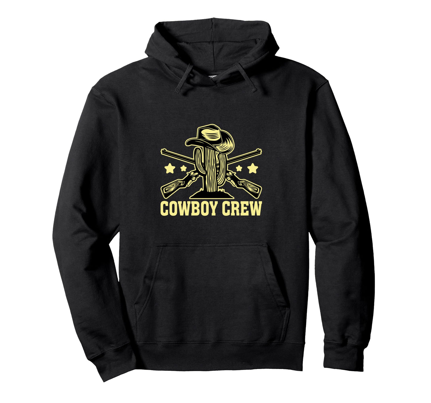 Cowboy Crew Cactus Western Cowboys Hoodie - Minimalist Print for Adults - T-Shirt, Sweatshirt, Hoodie